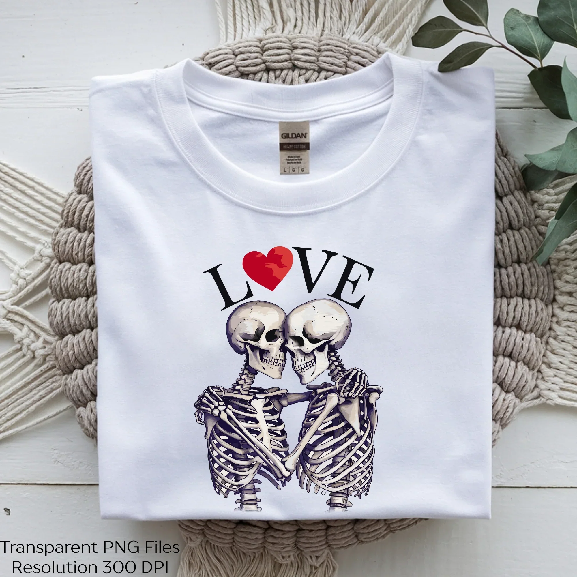 Skeleton Love Couple Romantic Valentine Clipart Bundle