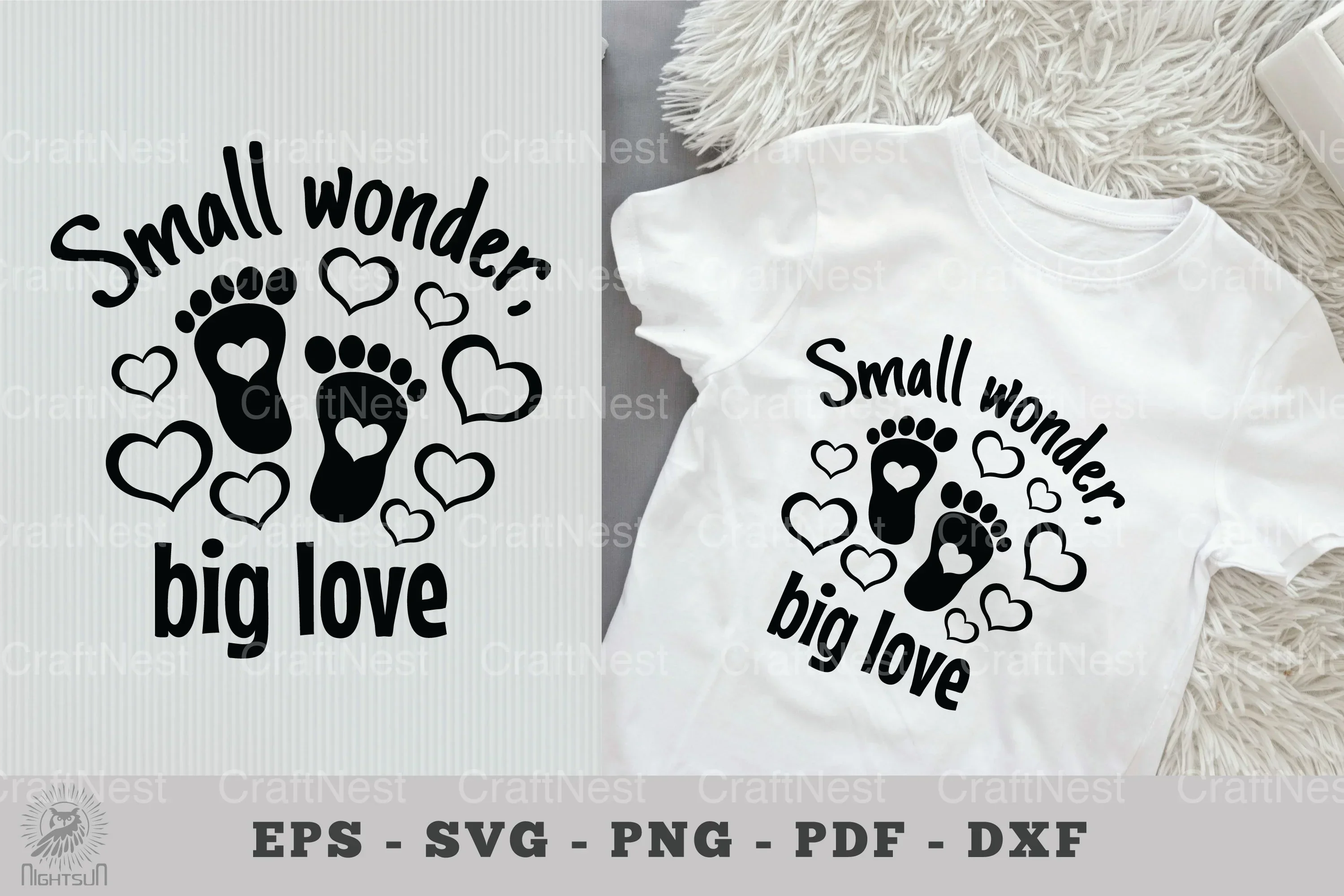 Small Wonder, Big Love Baby Quotes Clipart Bundle