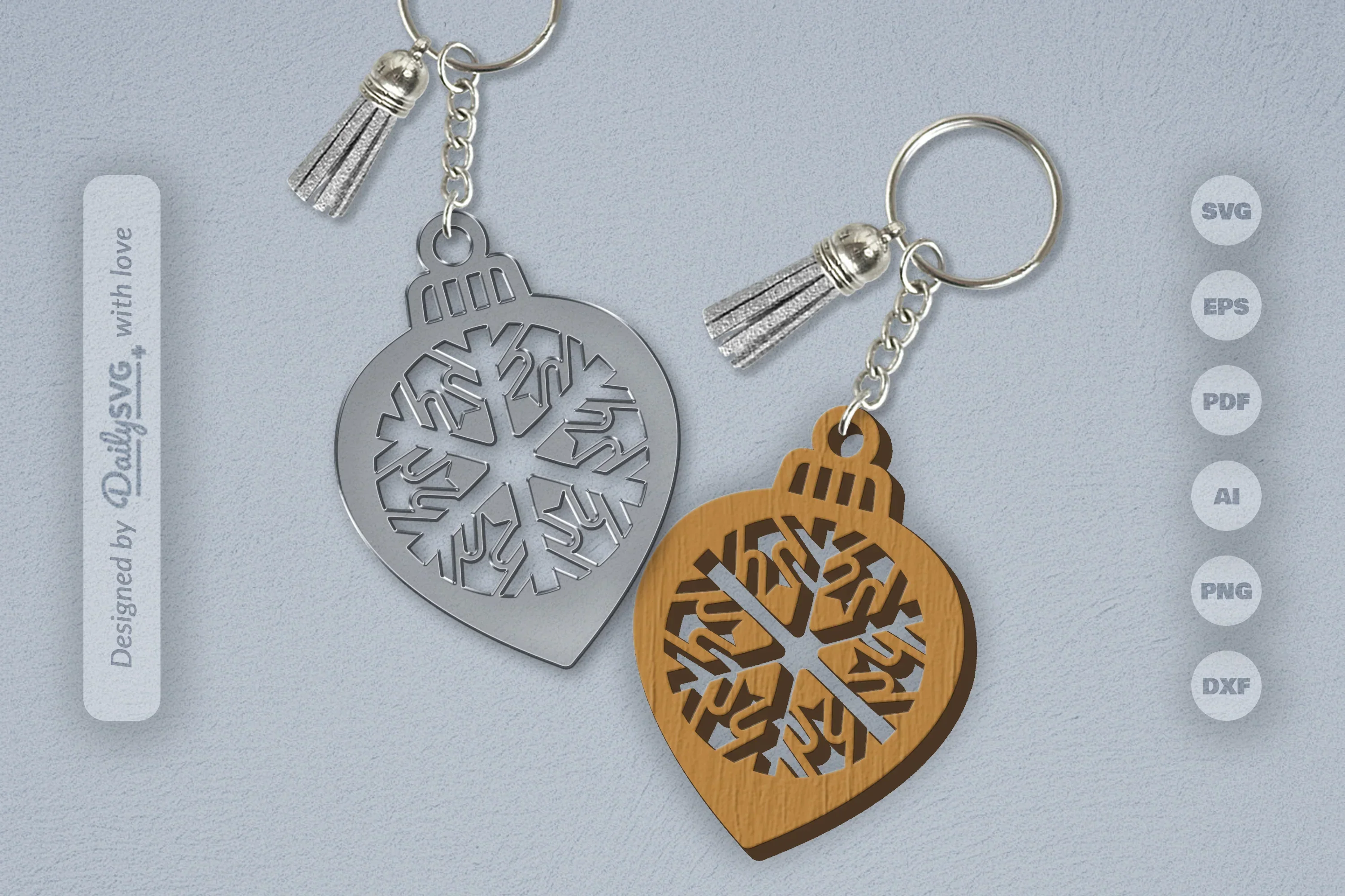 Snowflake Christmas Bauble SVG Bundle