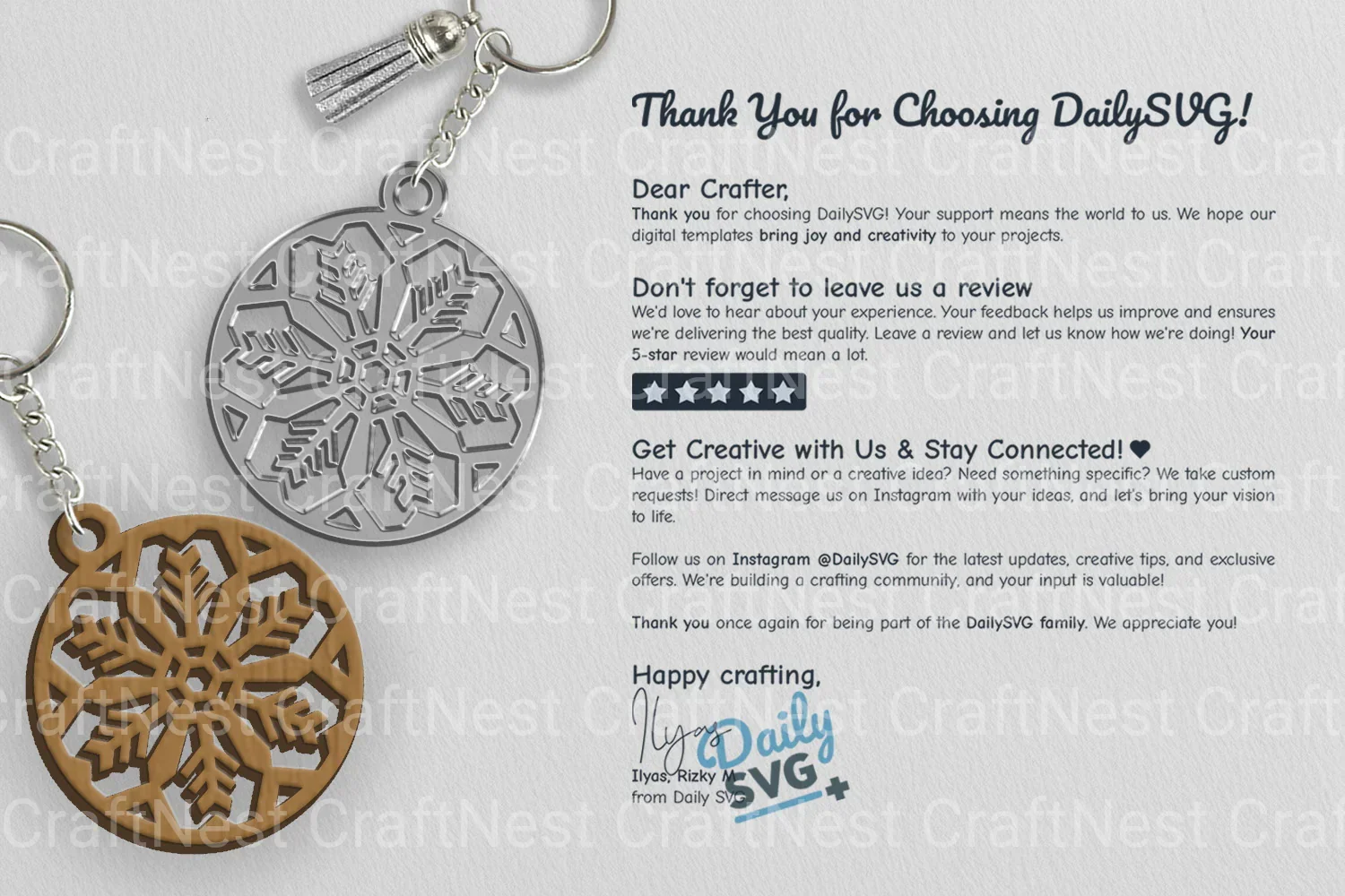 Snowflake SVG Bundle for Crafting - Image 3
