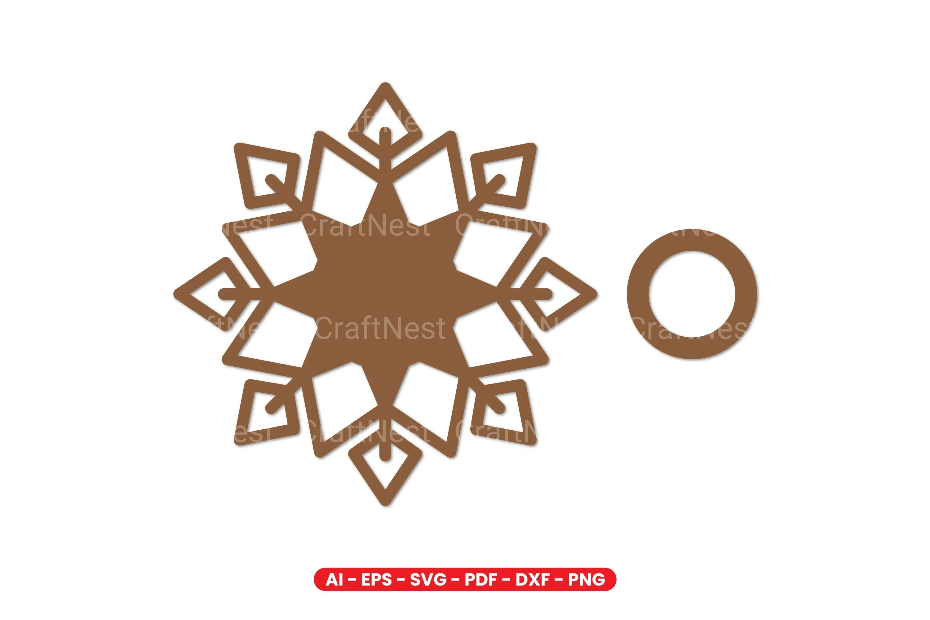 Snowflake Tealight Holder Laser Cut Design Bundle