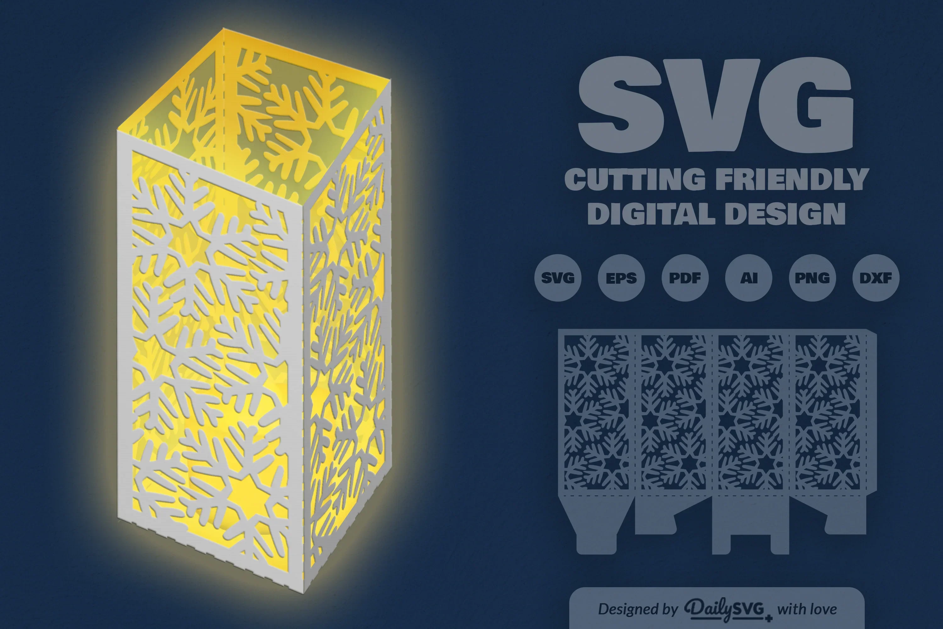 Snowflakes Papercut SVG Bundle - Image 2