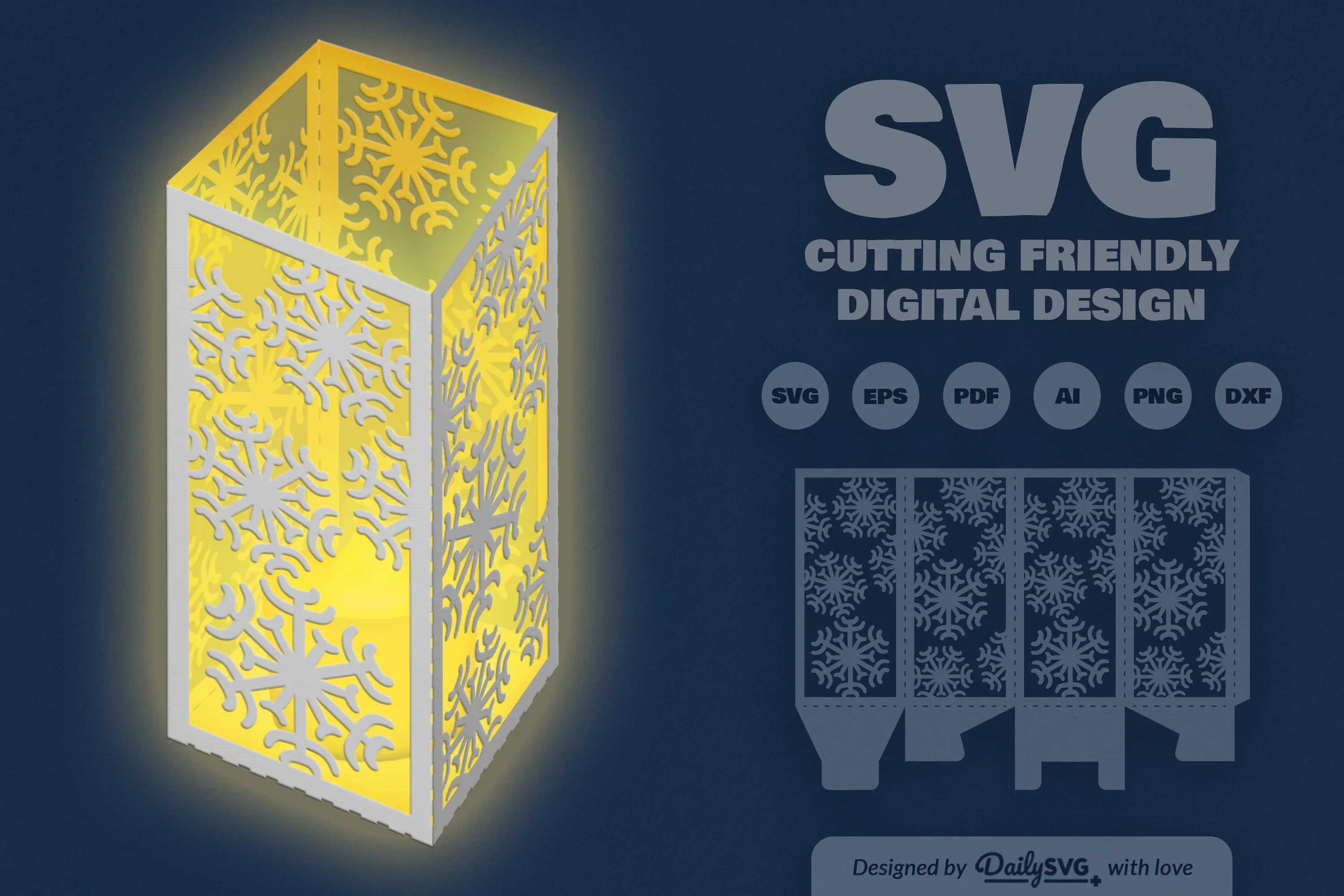 Snowflakes Papercut SVG Bundle - Image 2