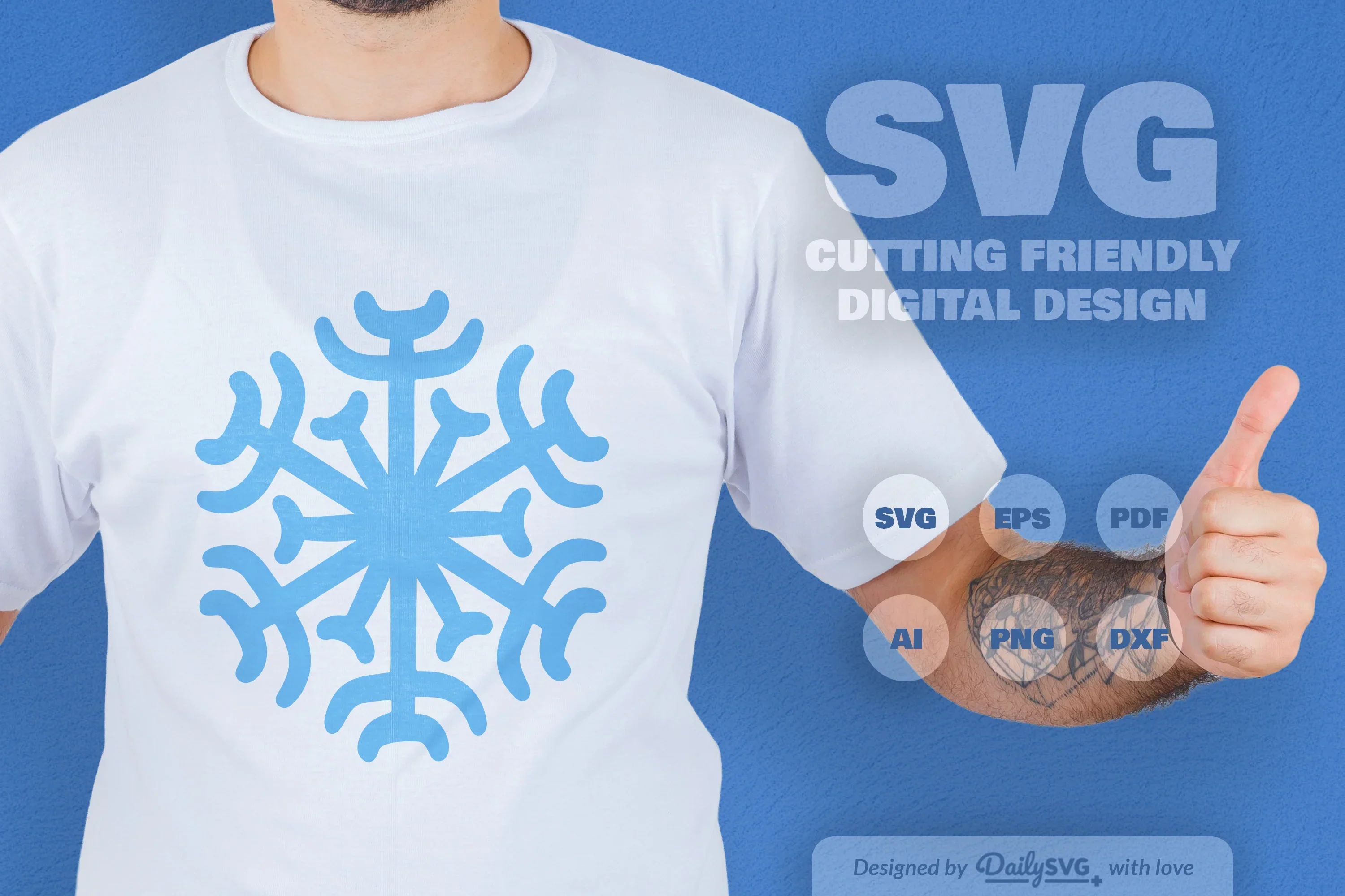 Snowflakes SVG Bundle for Winter Crafts - Image 3