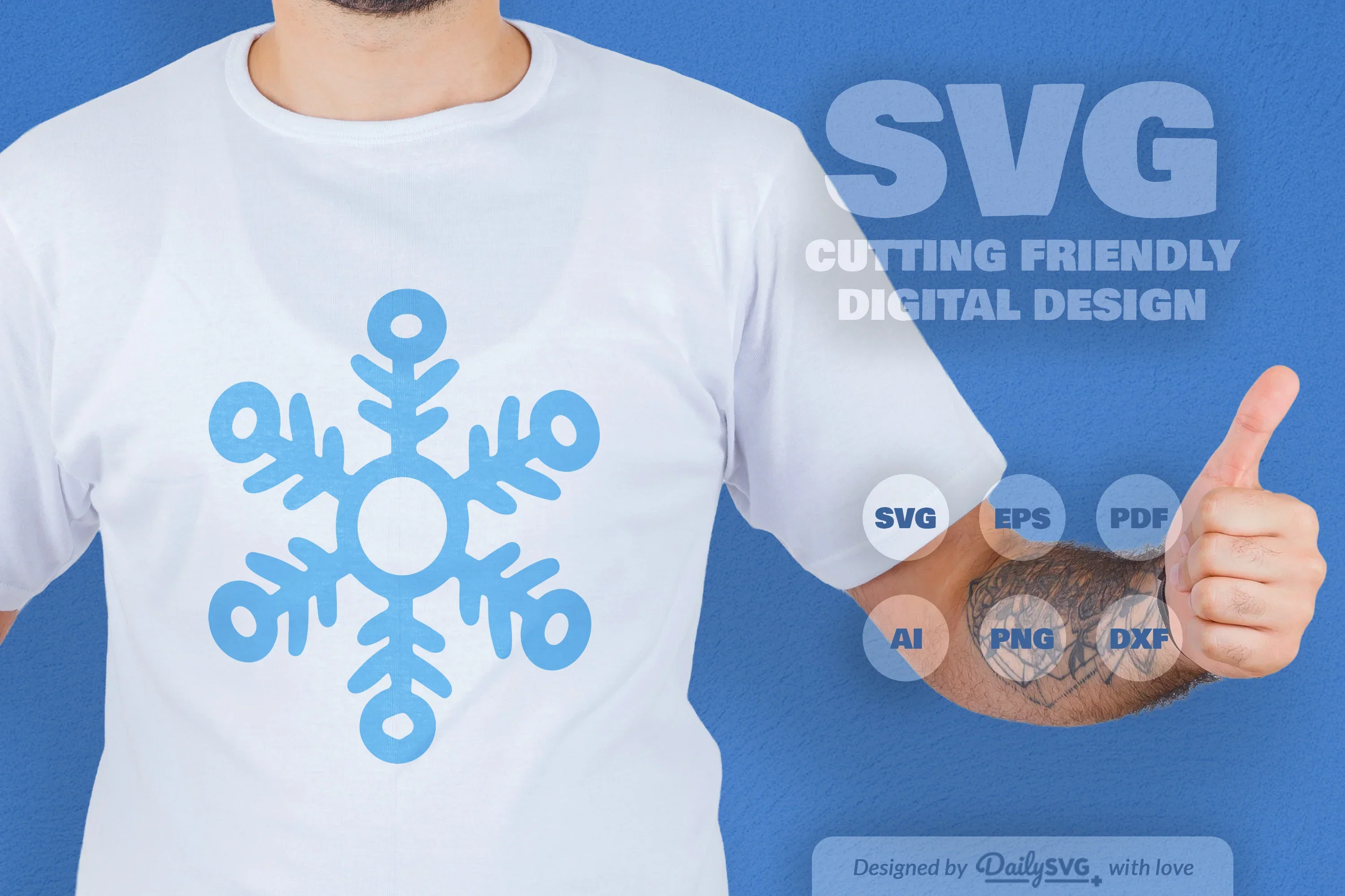 Snowflakes SVG Bundle for Winter Crafts - Image 3