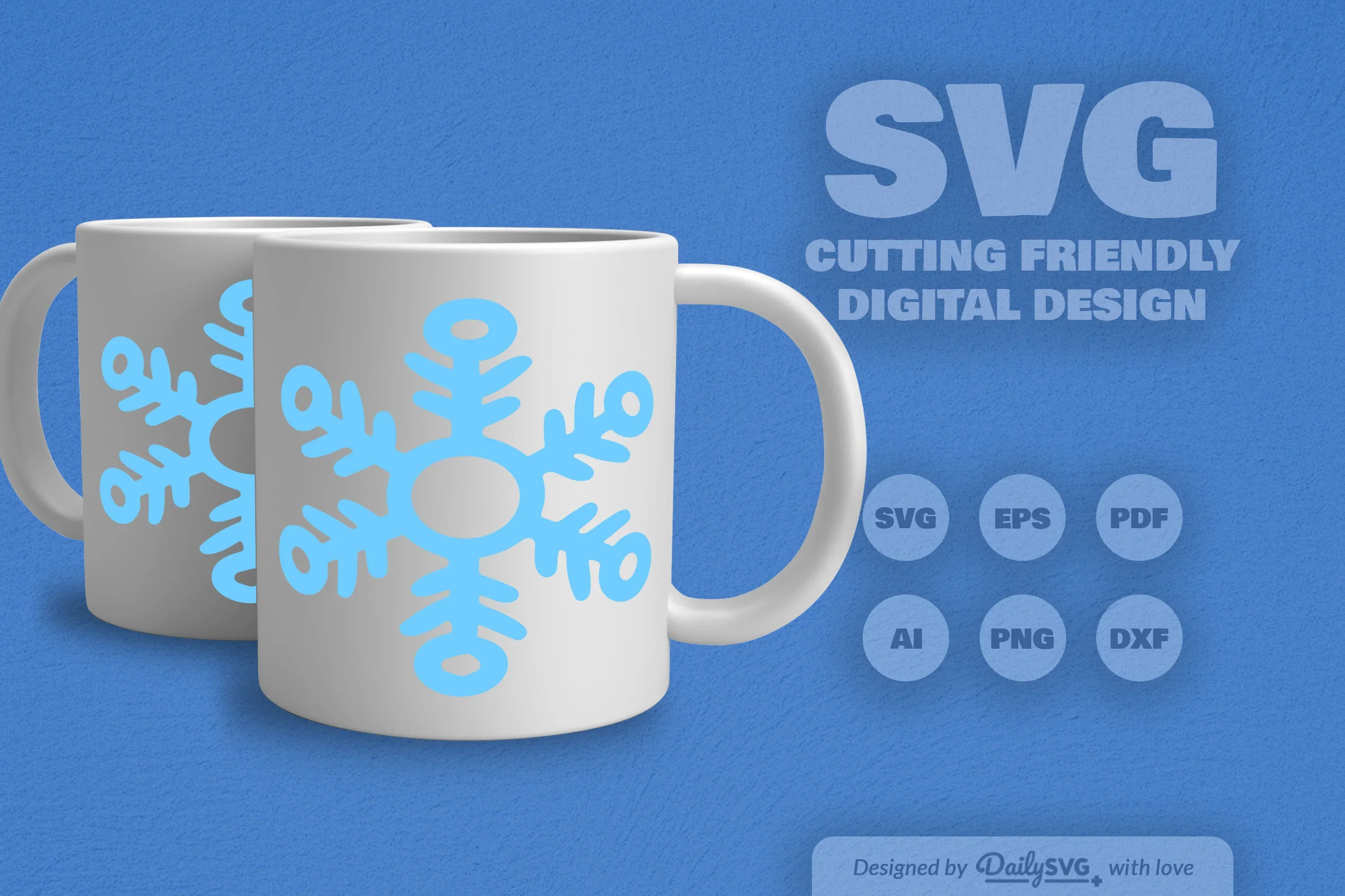 Snowflakes SVG Bundle for Winter Crafts - Image 5