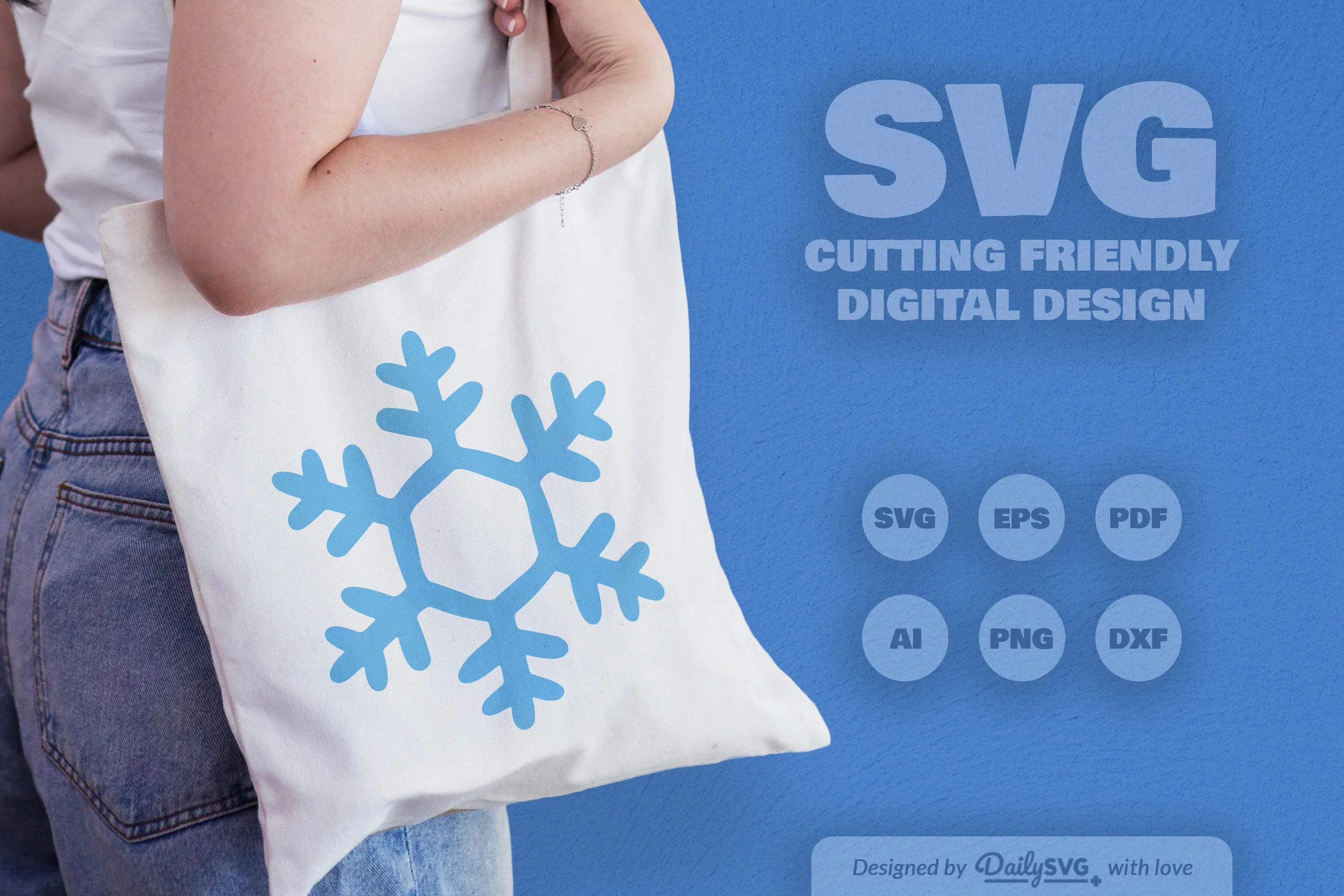 Snowflakes SVG Bundle for Winter Crafts - Image 4