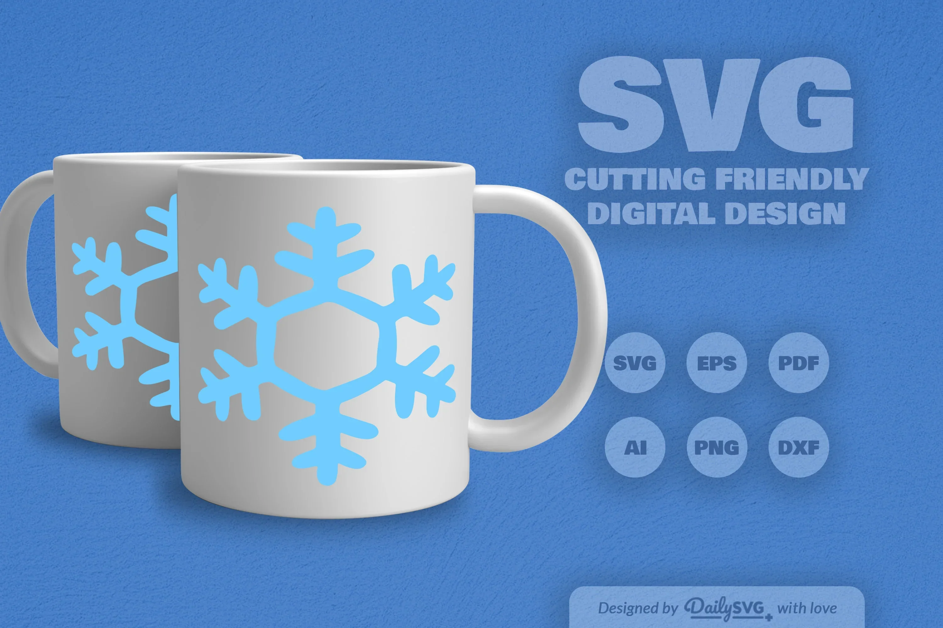 Snowflakes SVG Bundle for Winter Crafts - Image 5