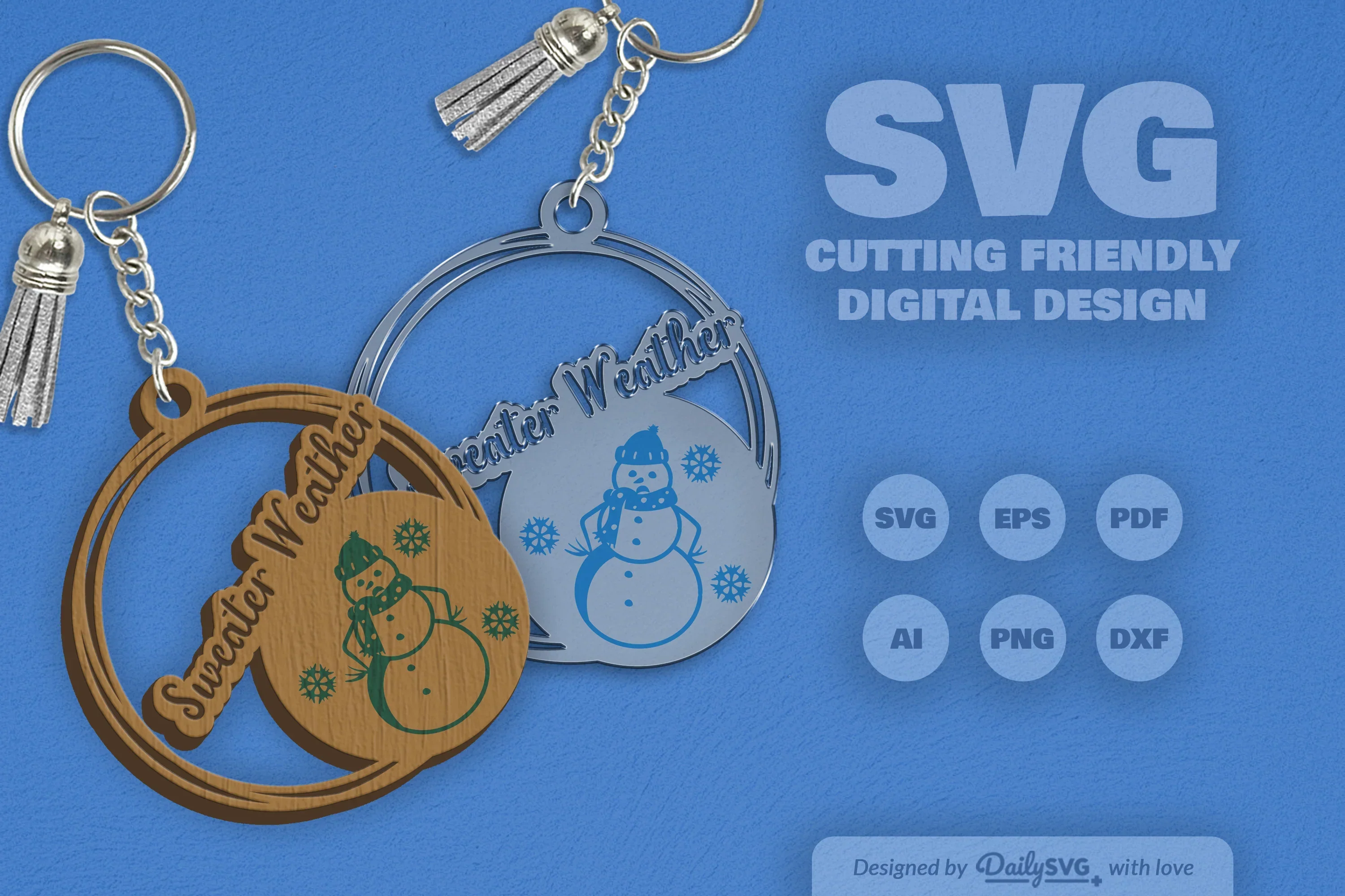 Snowman Winter Quote SVG Bundle - Image 2
