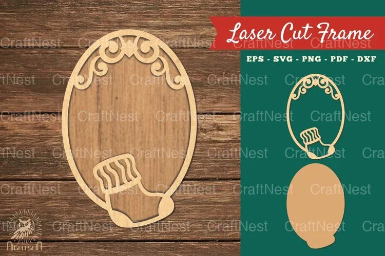 Sock Laser Cut Frame SVG Bundle