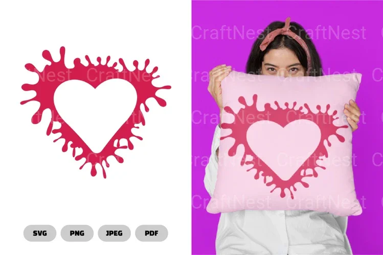 Splat and Splash Heart SVG Bundle