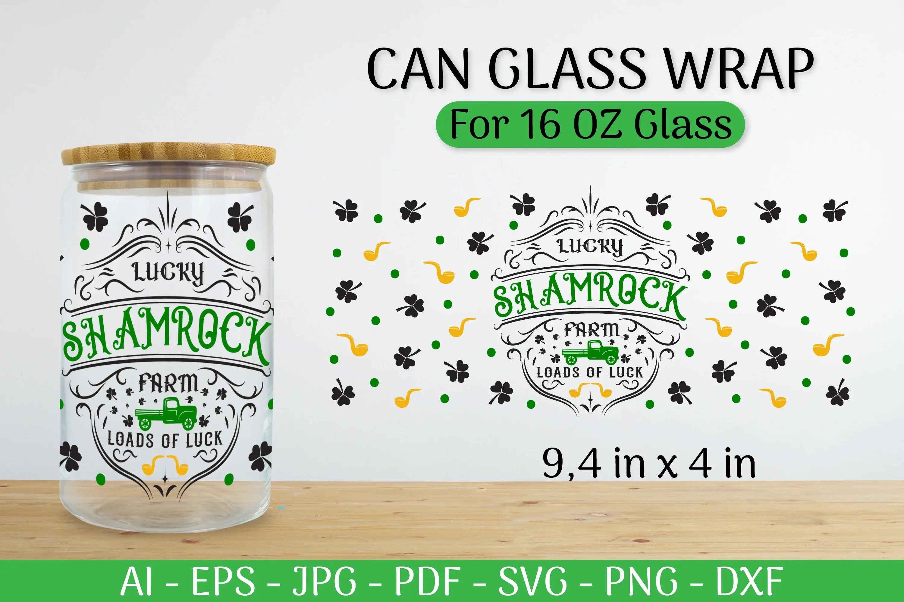 St. Patrick's Day Can Glass Wrap SVG Bundle - Image 2