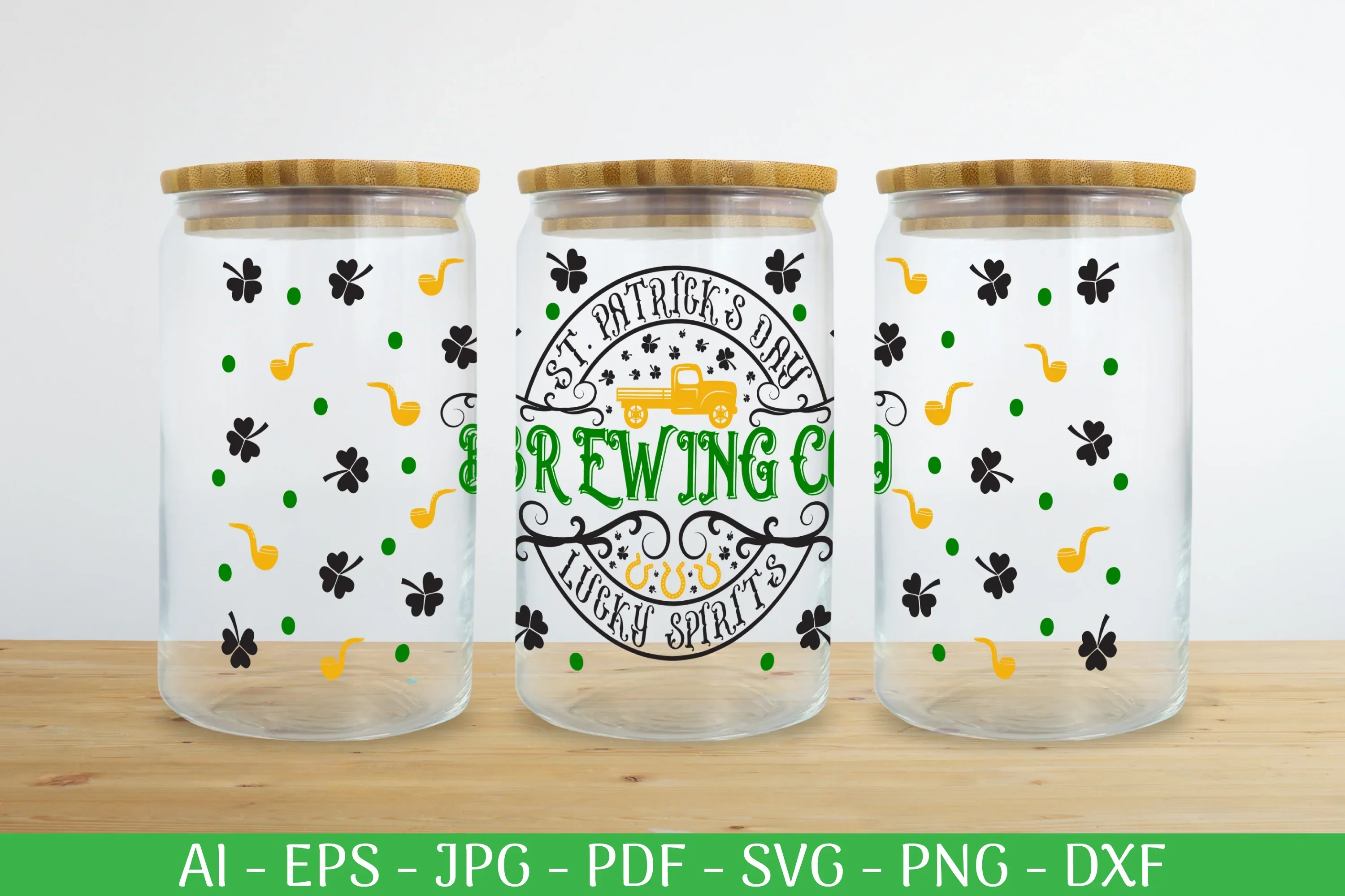 St. Patrick's Day Can Glass Wrap SVG Bundle - Image 2