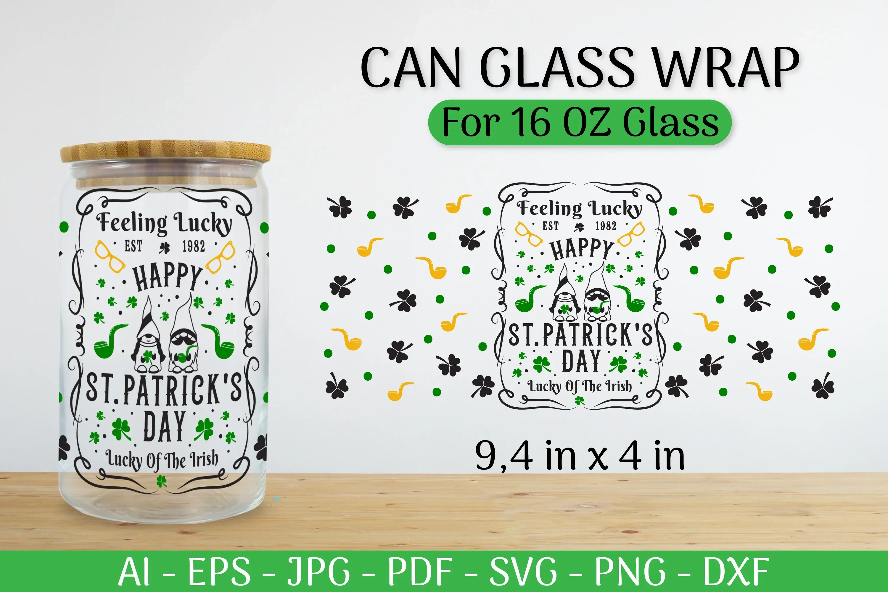 St. Patrick's Day Can Glass Wrap SVG Bundle - Image 2
