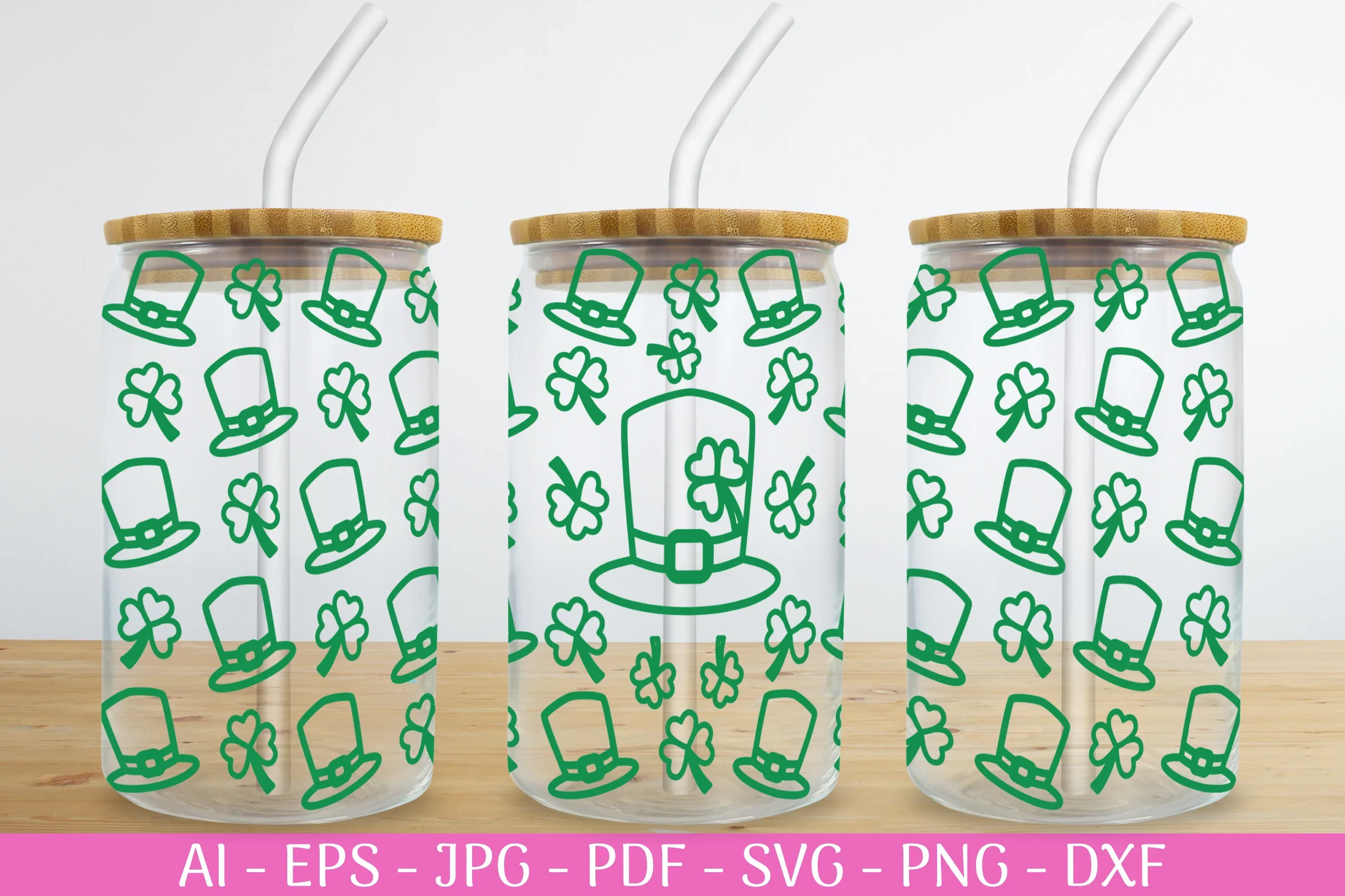 St. Patrick's Day Can Glass Wrap SVG Bundle - Image 2