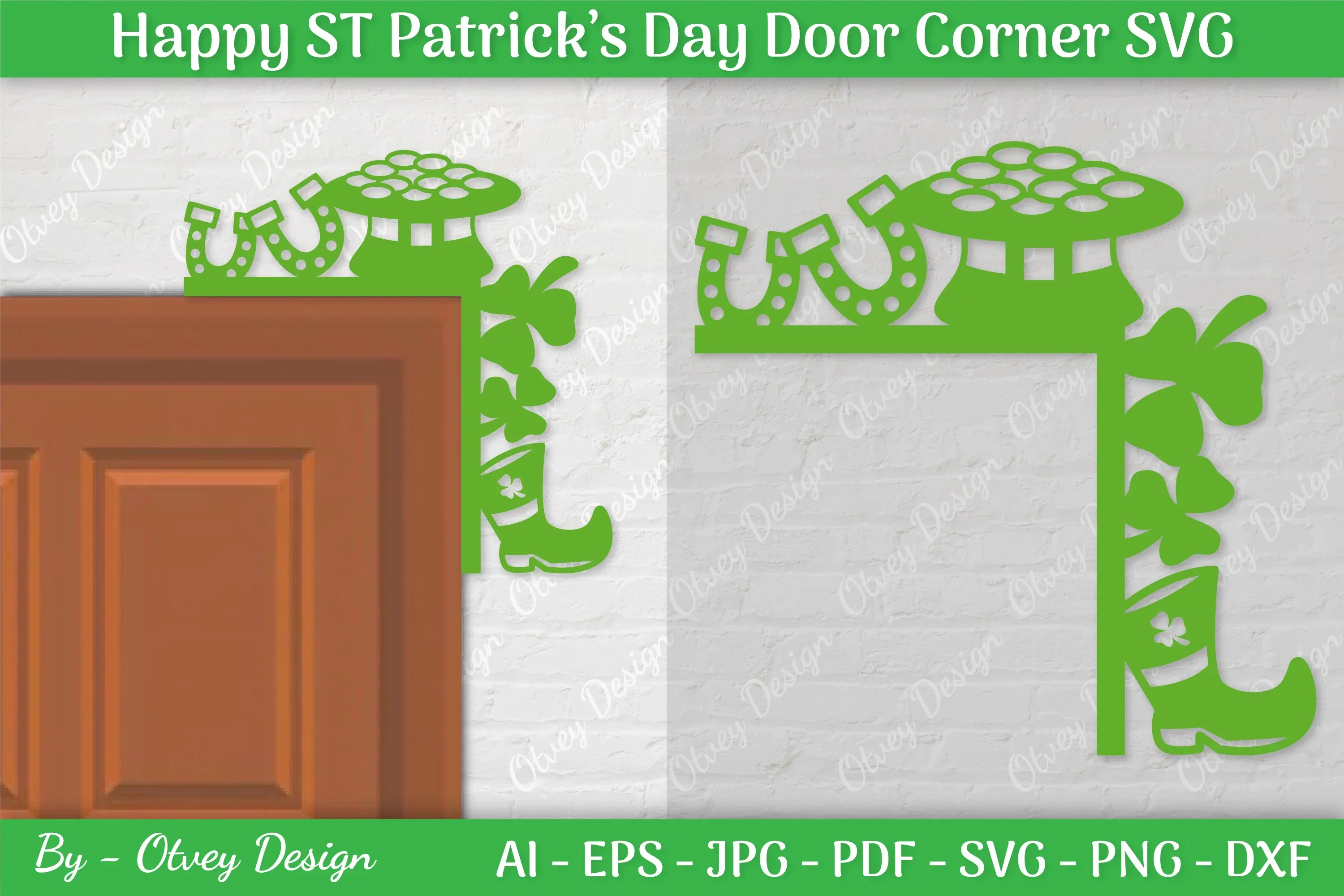 St. Patrick's Day Door Corner SVG Bundle