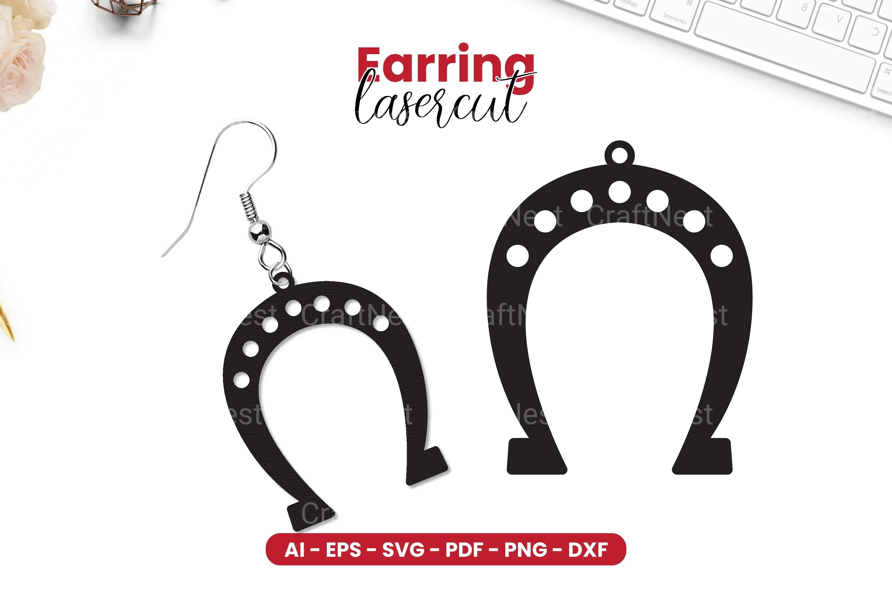 St Patrick's Day Earring Lasercut SVG Bundle