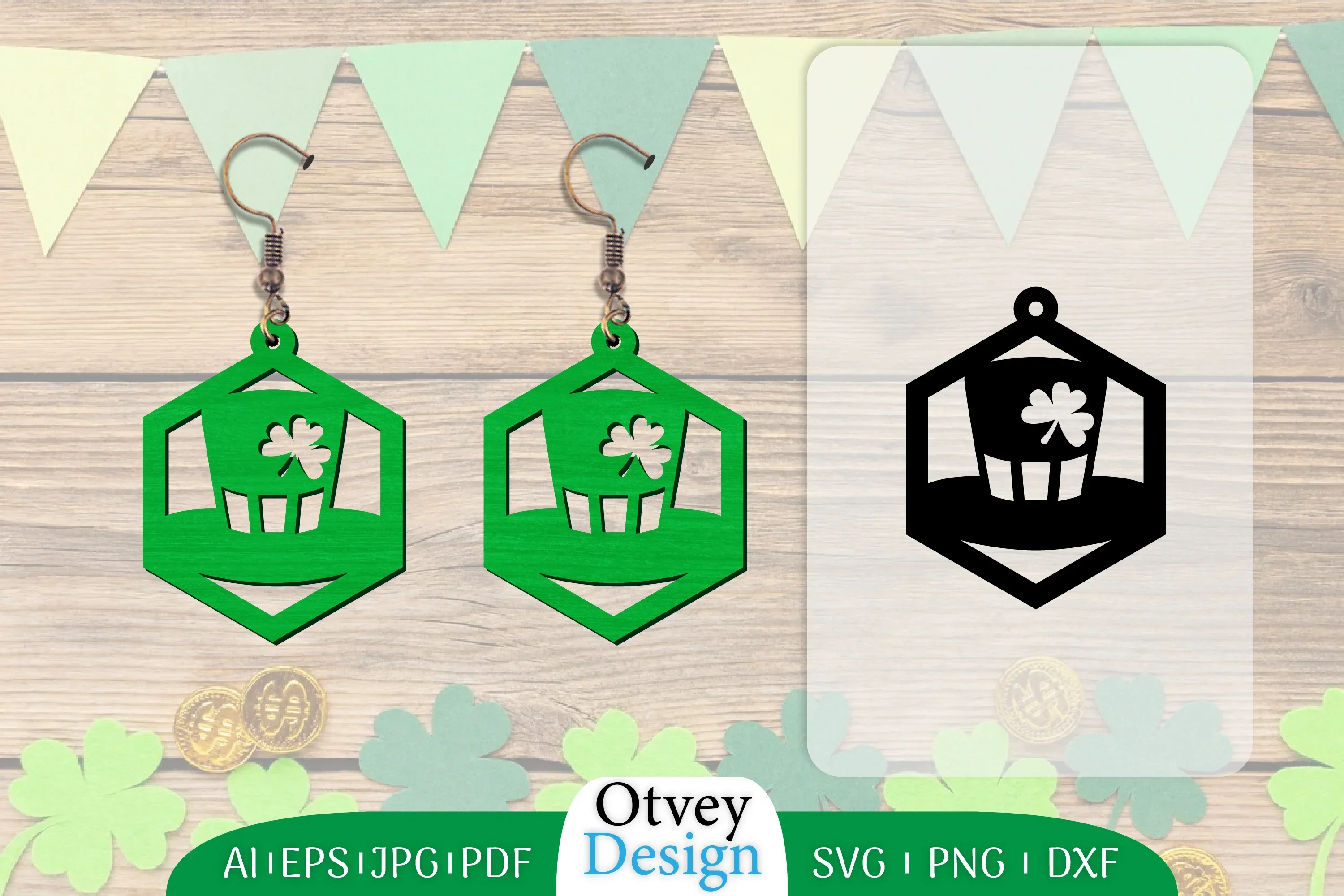 St Patrick's Day Earring SVG Bundle