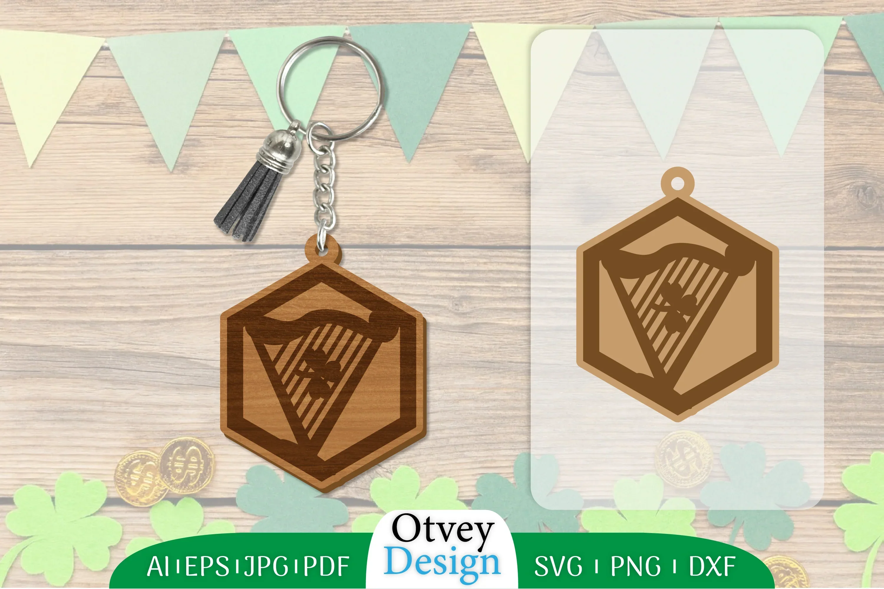 St Patrick's Day Keychain SVG Bundle