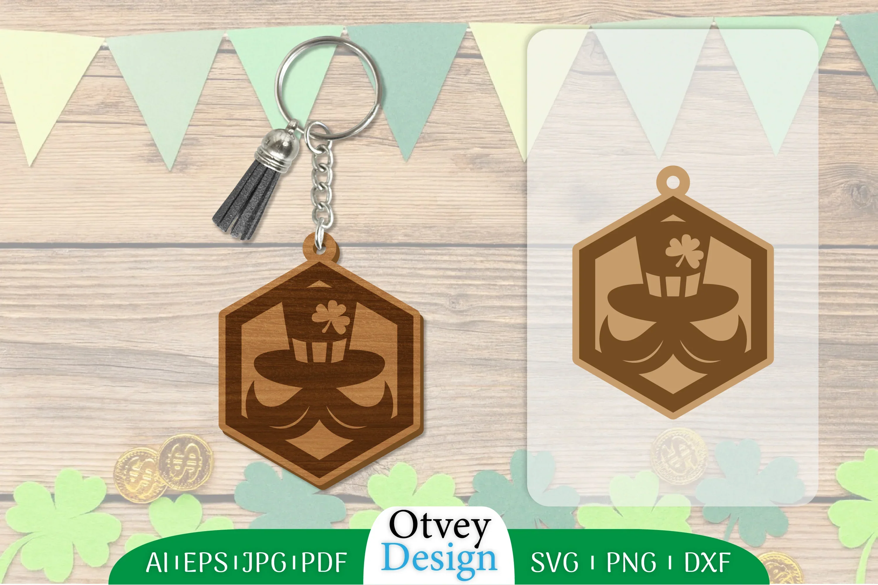 St Patrick's Day Keychain SVG Bundle