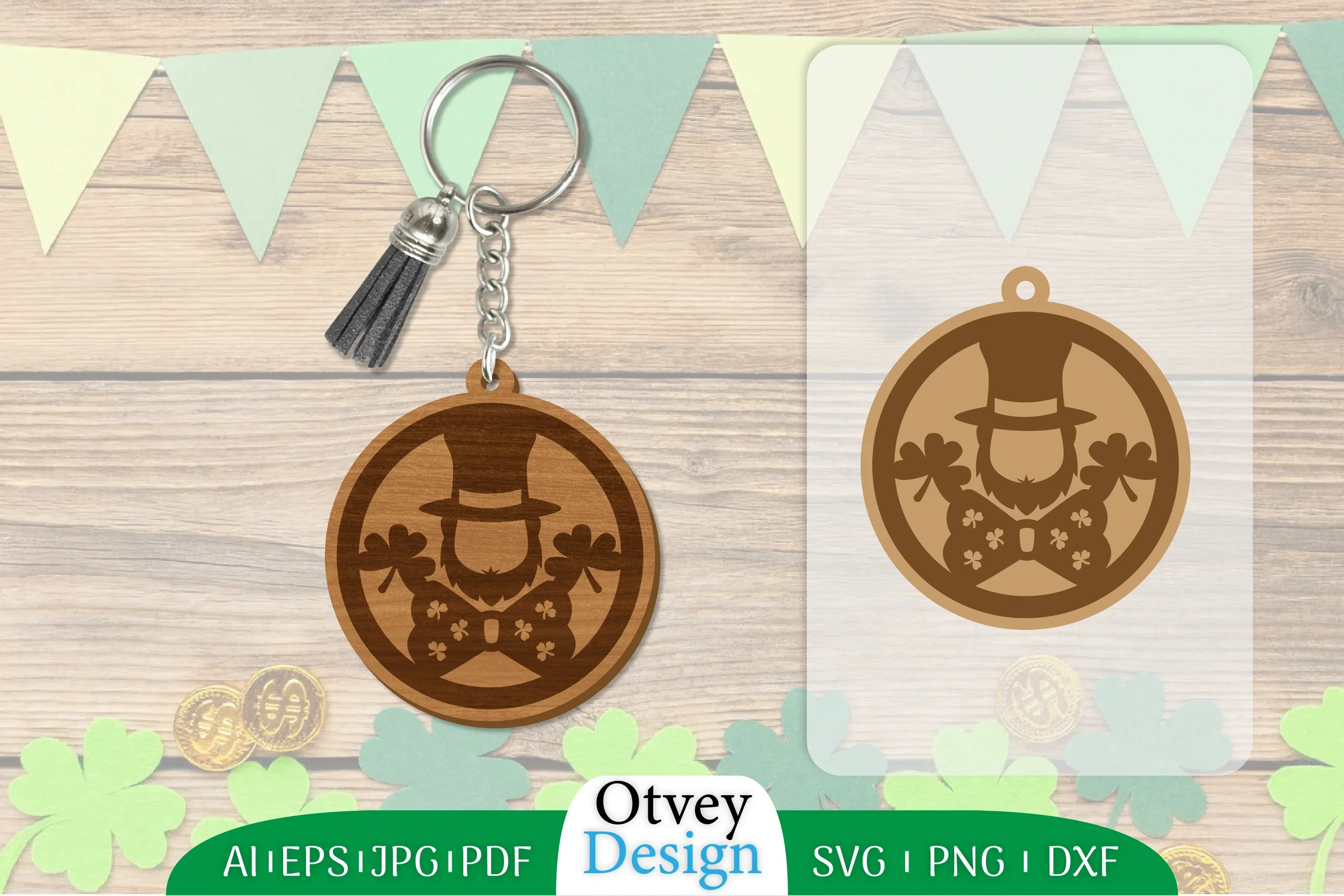 St Patrick's Day Keychain SVG Bundle