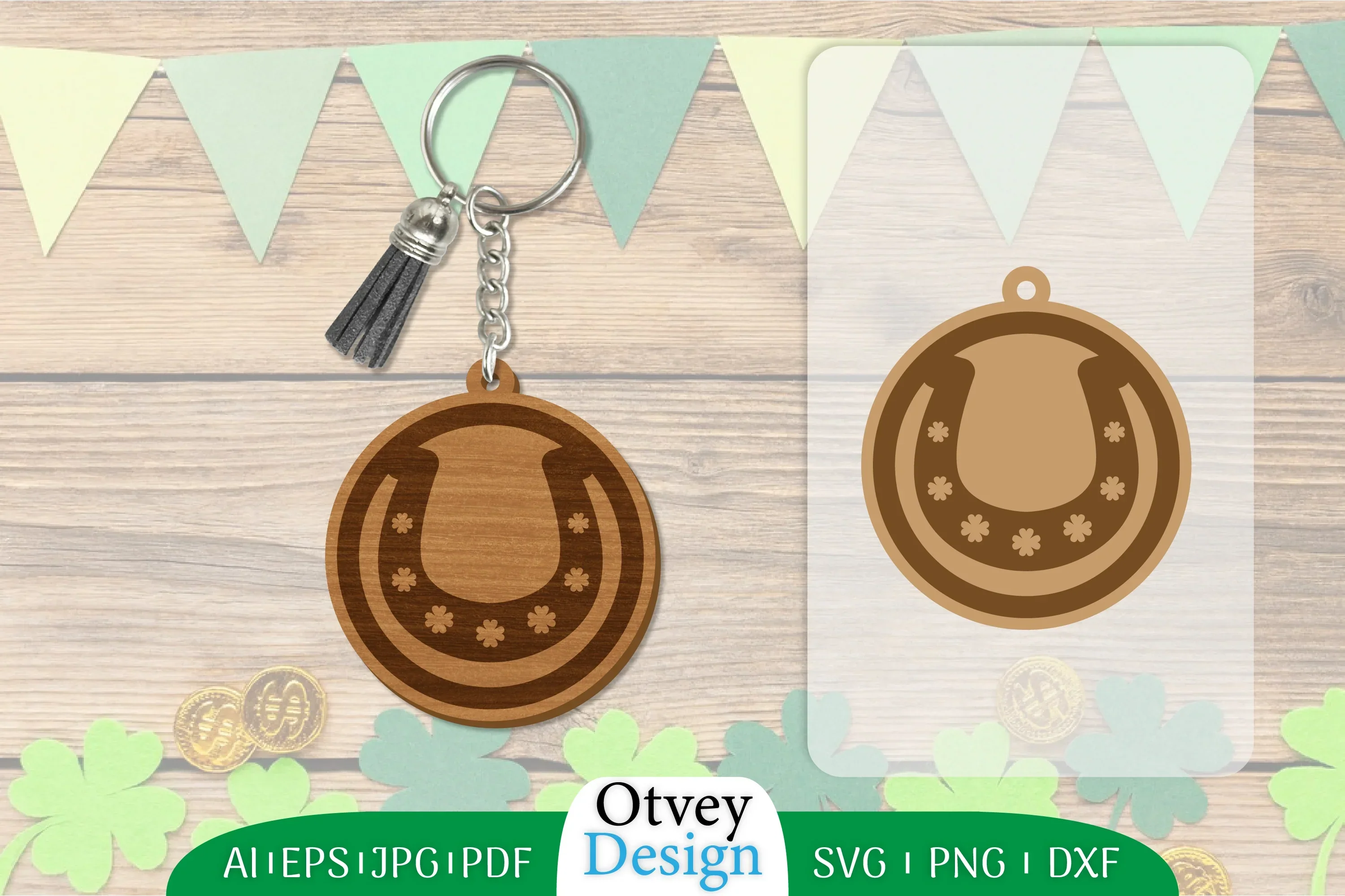 St Patrick's Day Keychain SVG Bundle