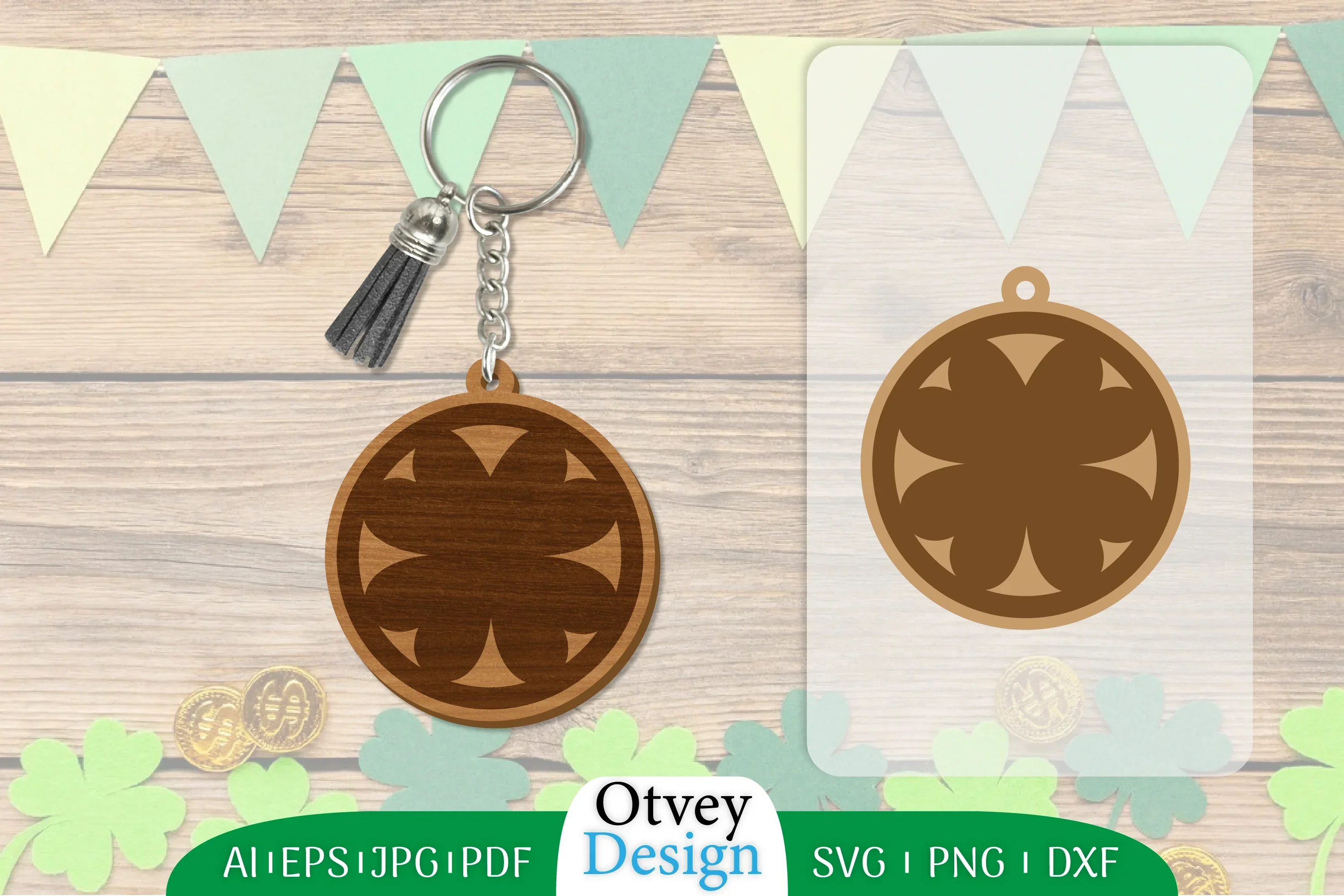St Patrick's Day Keychain SVG Bundle