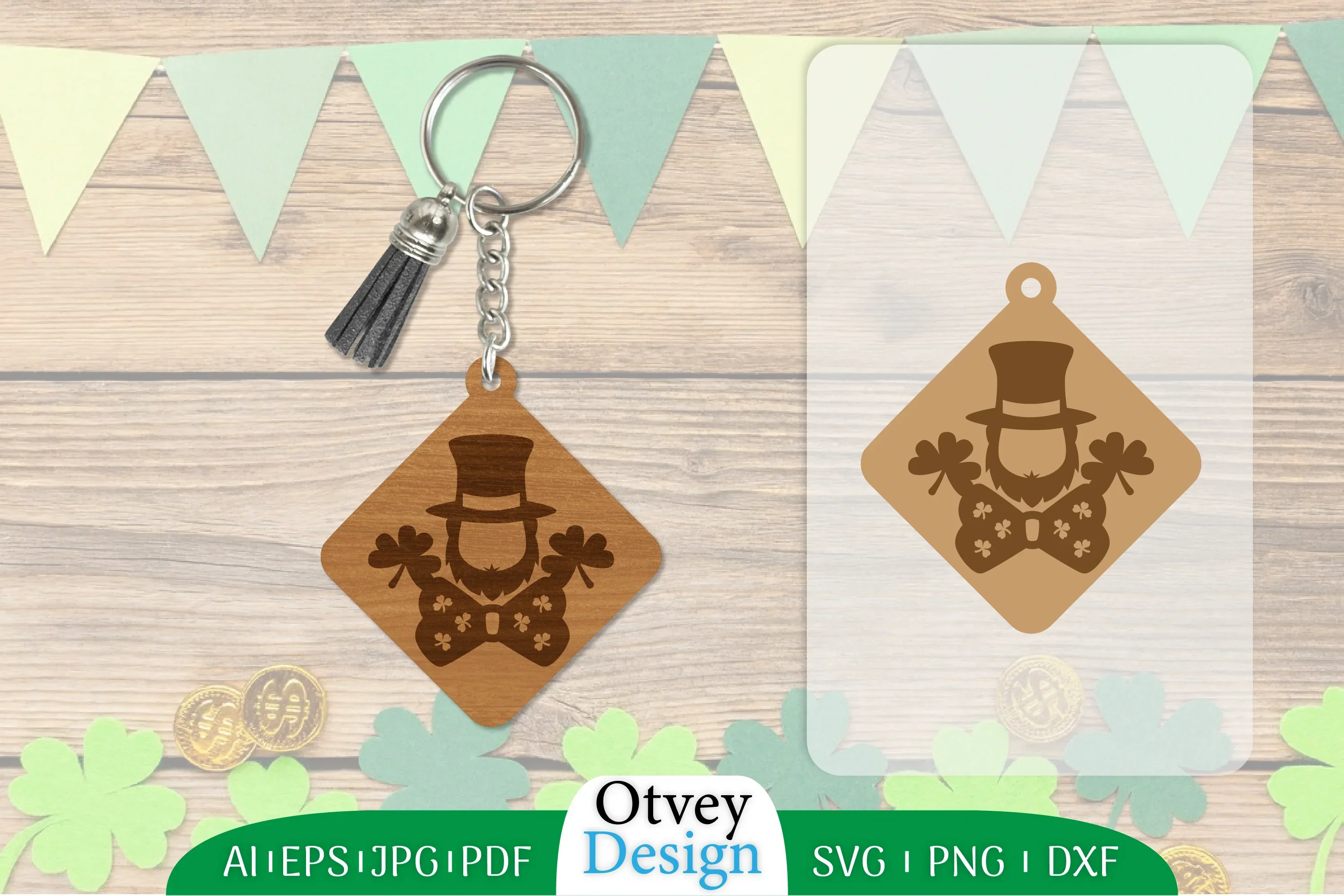 St Patrick's Day Keychain SVG Bundle
