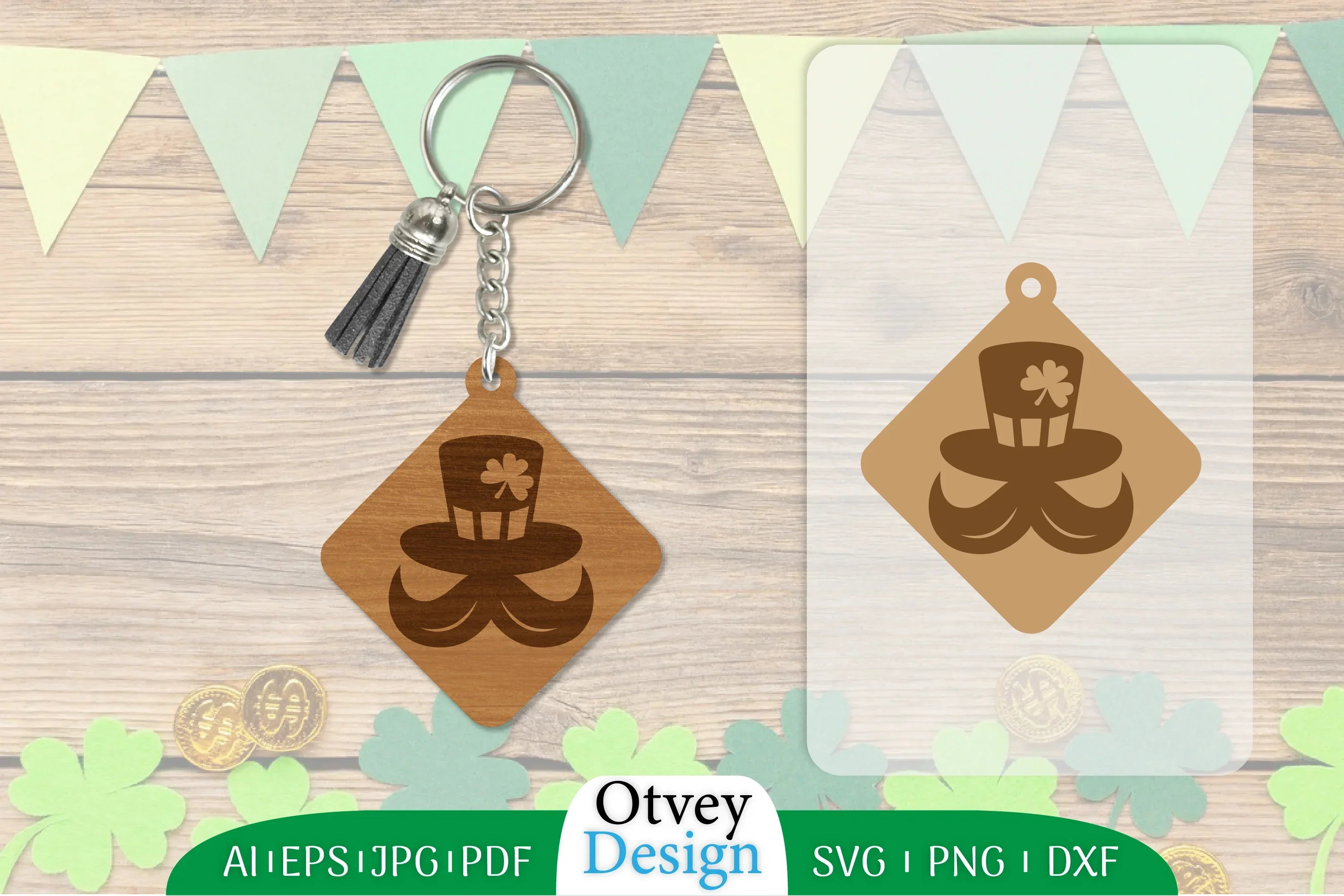 St Patrick's Day Keychain SVG Bundle