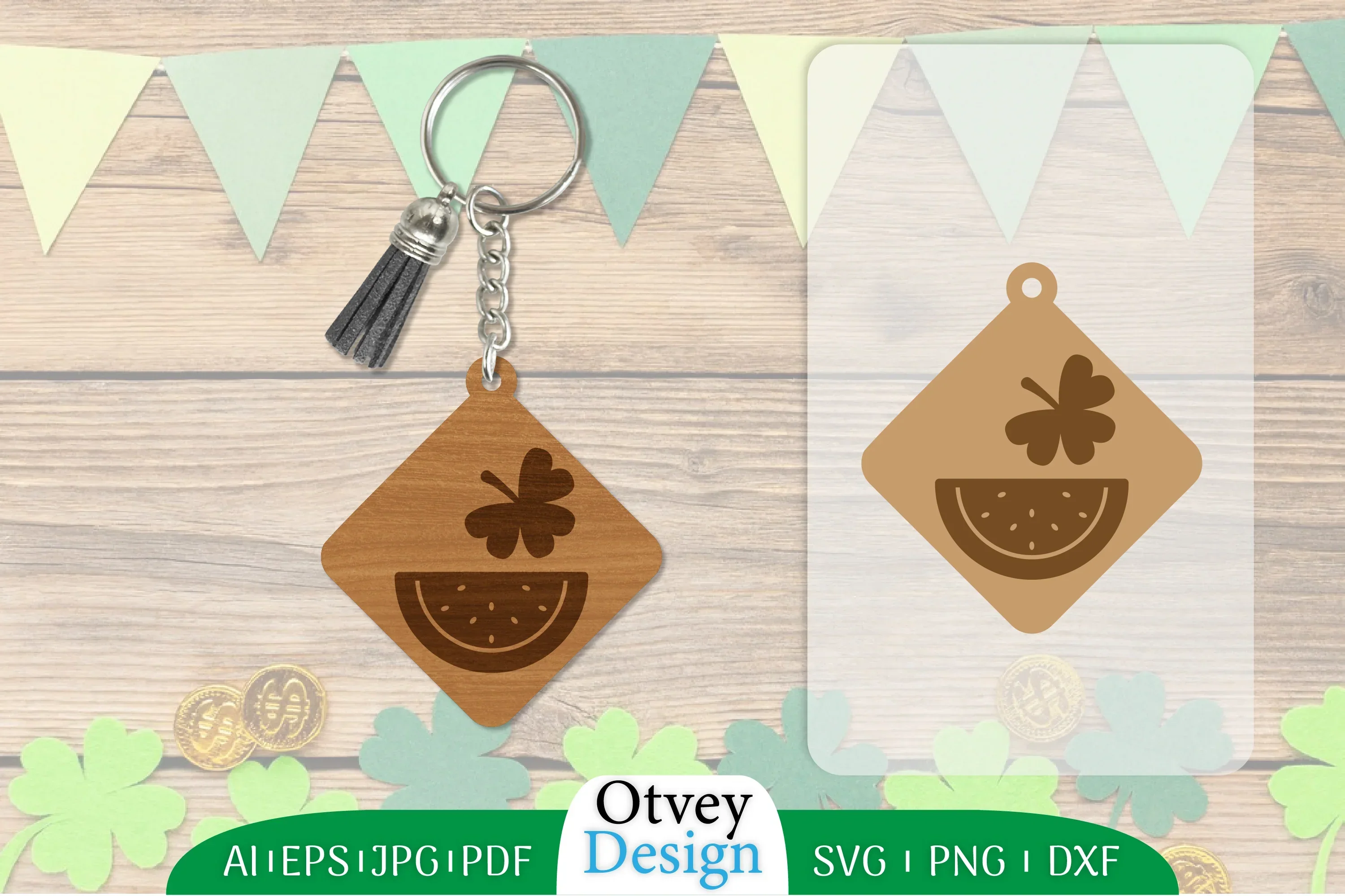 St Patrick's Day Keychain SVG Bundle
