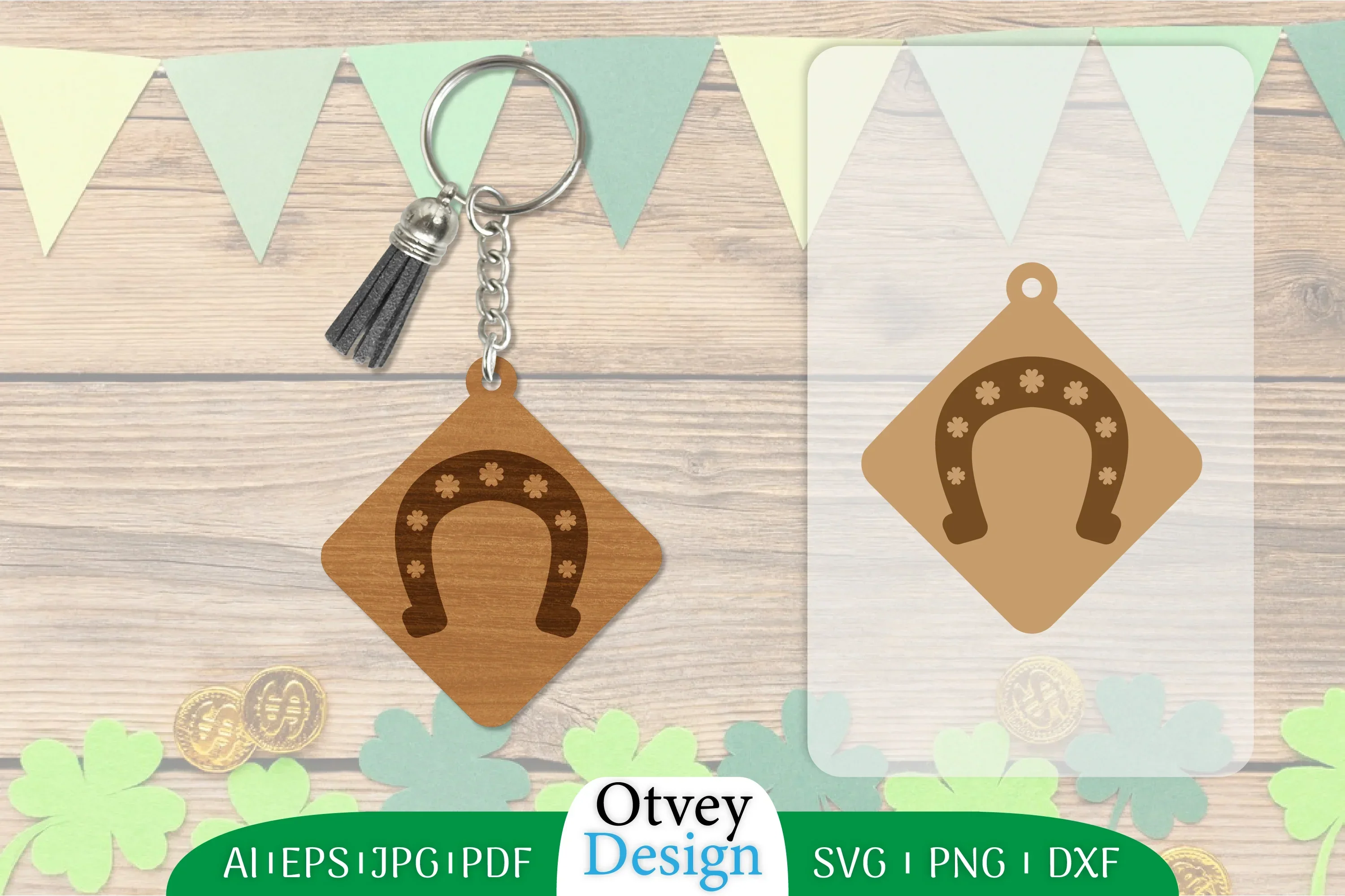 St Patrick's Day Keychain SVG Bundle