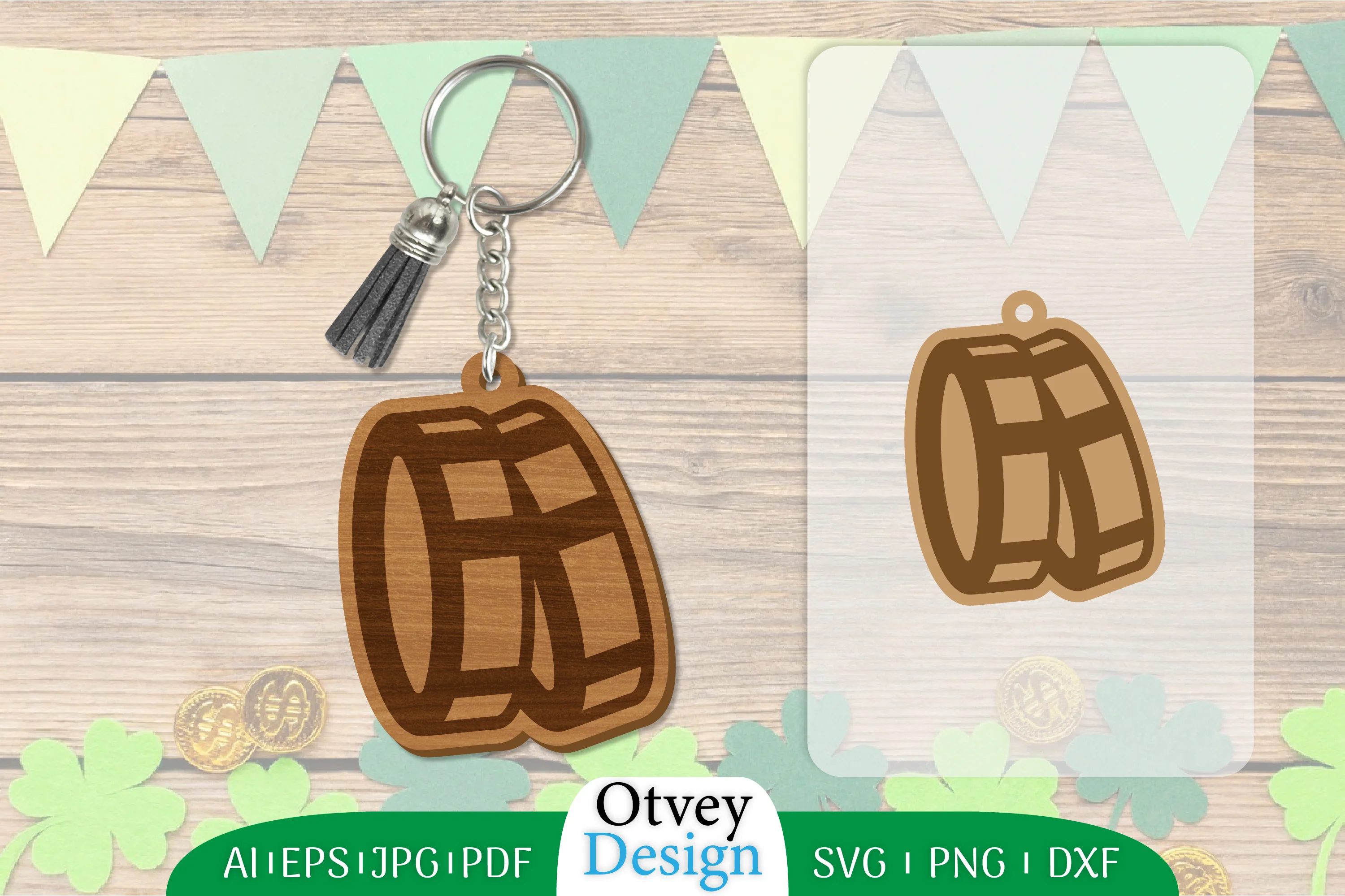 St Patrick's Day Keychain SVG Bundle