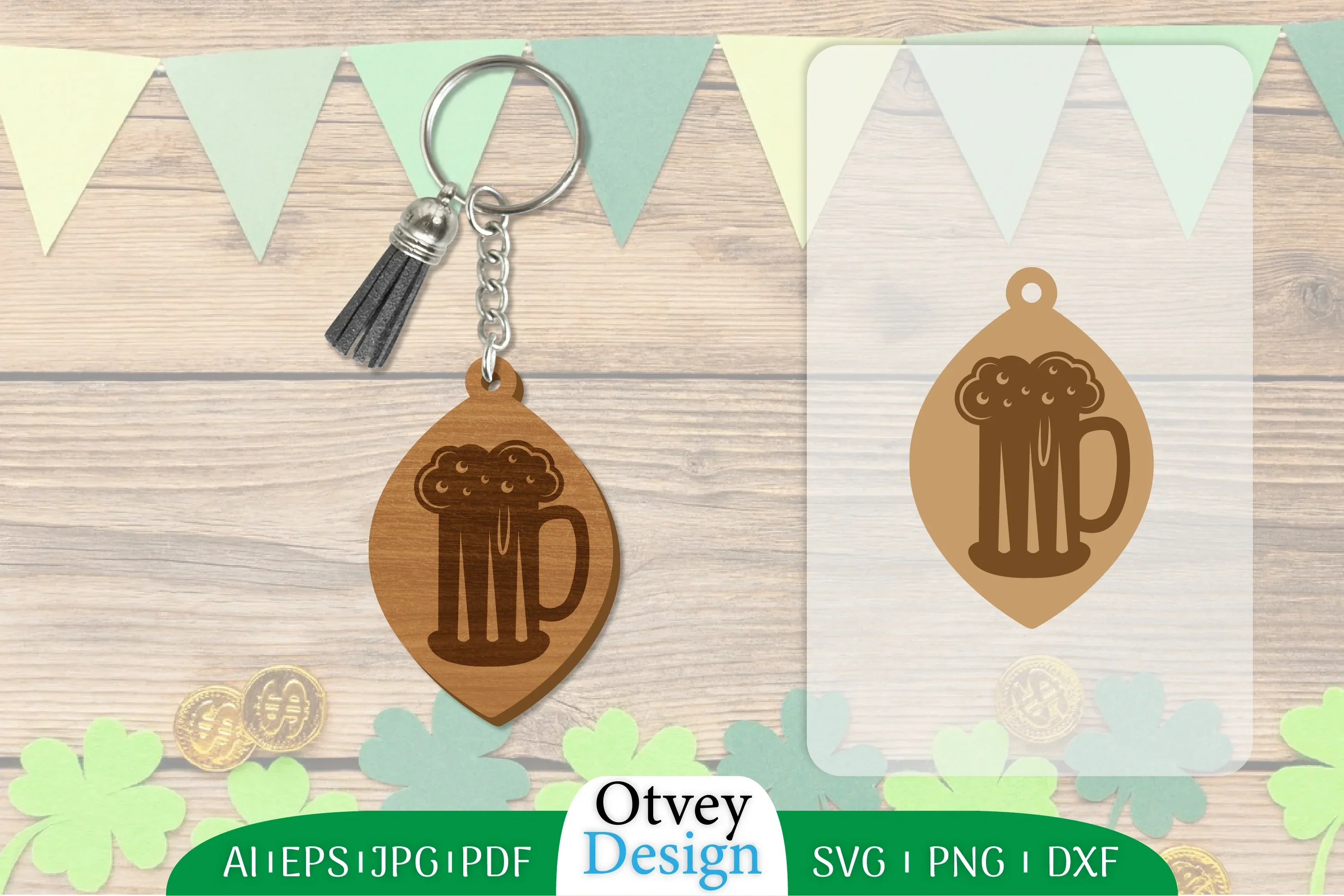 St Patrick's Day Keychain SVG Bundle