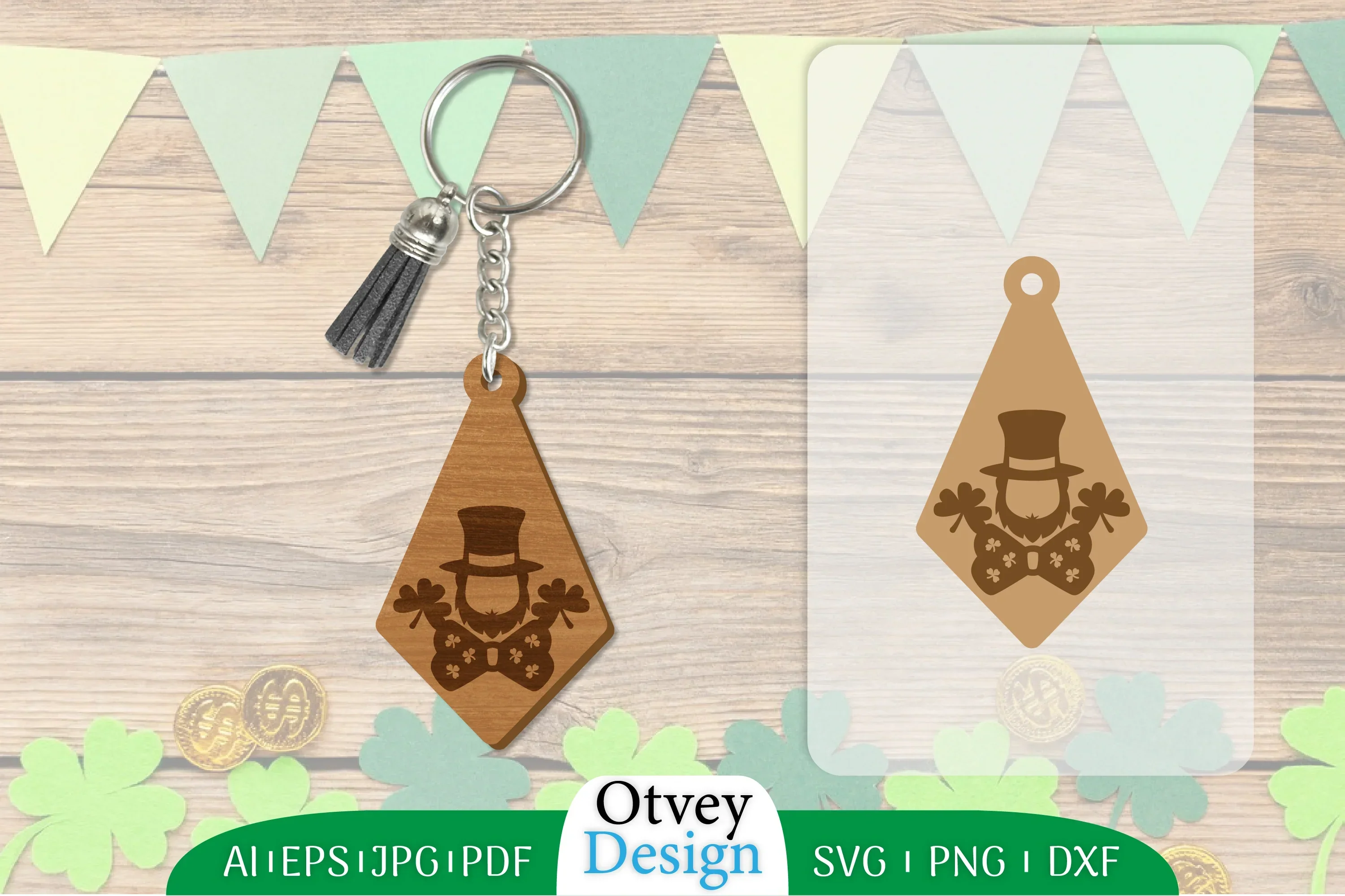 St Patrick's Day Keychain SVG Bundle
