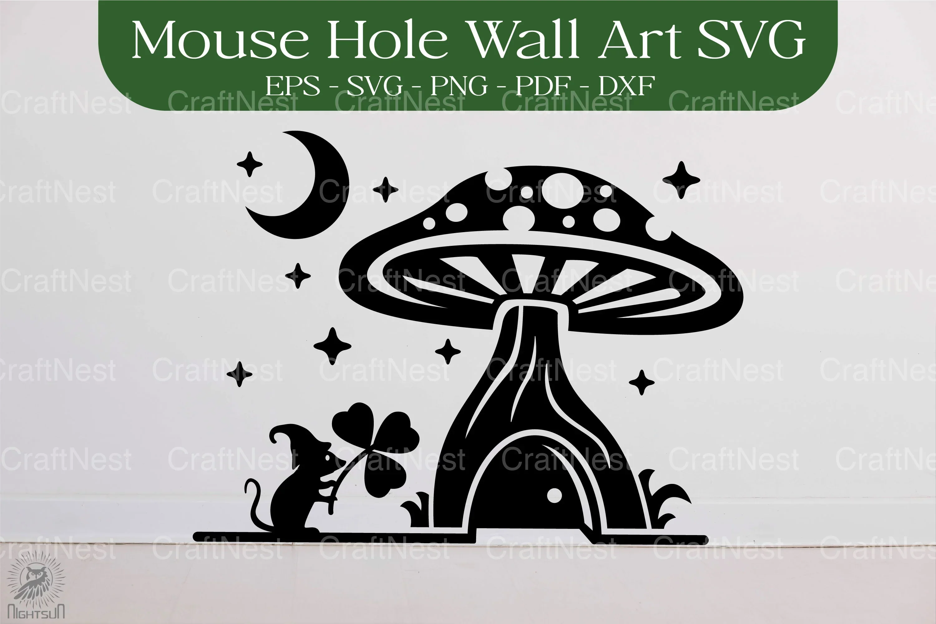St. Patrick's Day Mouse Hole SVG Bundle