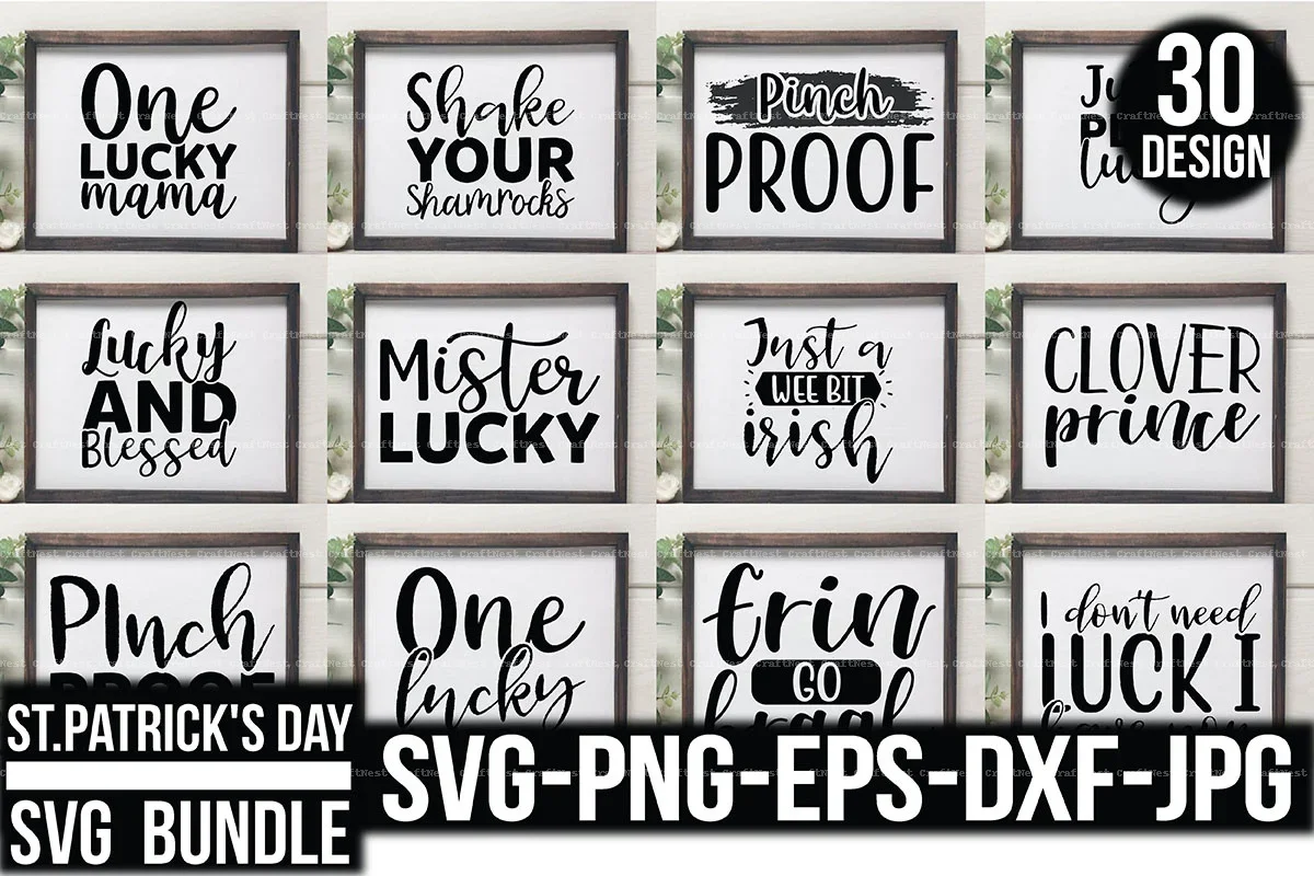 St. Patrick's Day Quotes SVG Bundle