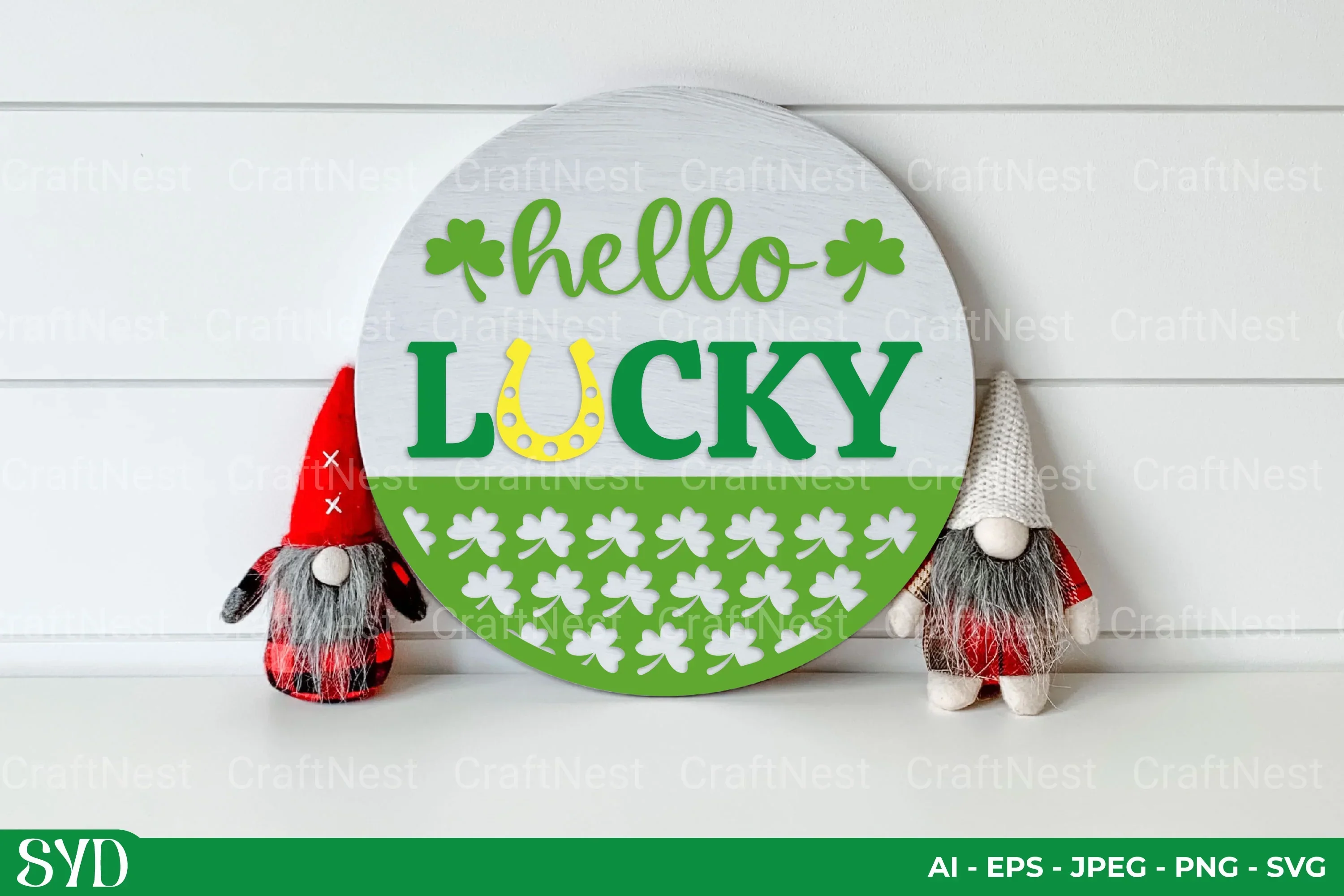 St. Patrick's Day Round Sign SVG Bundle