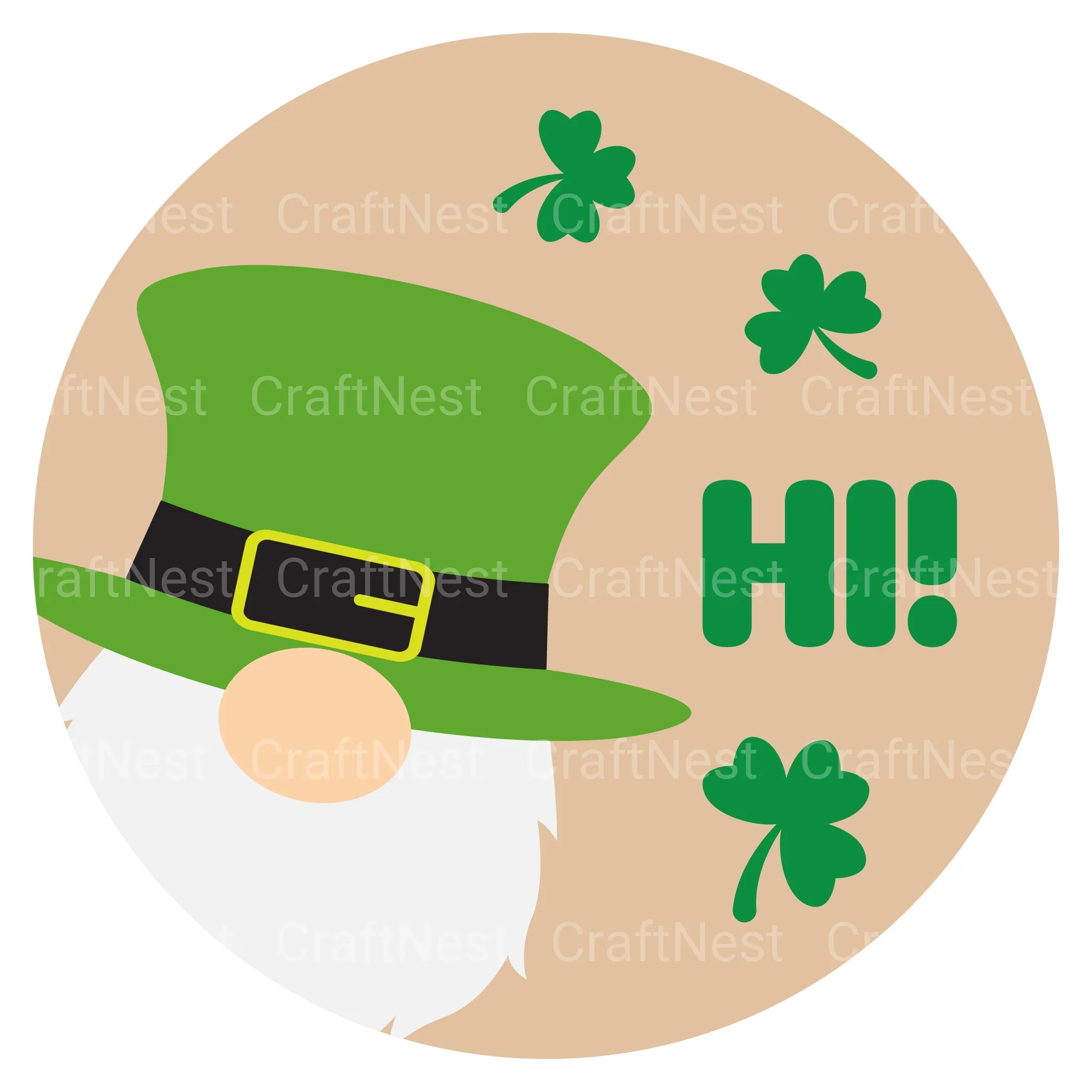 St. Patrick's Day Round Sign SVG Bundle - Image 2