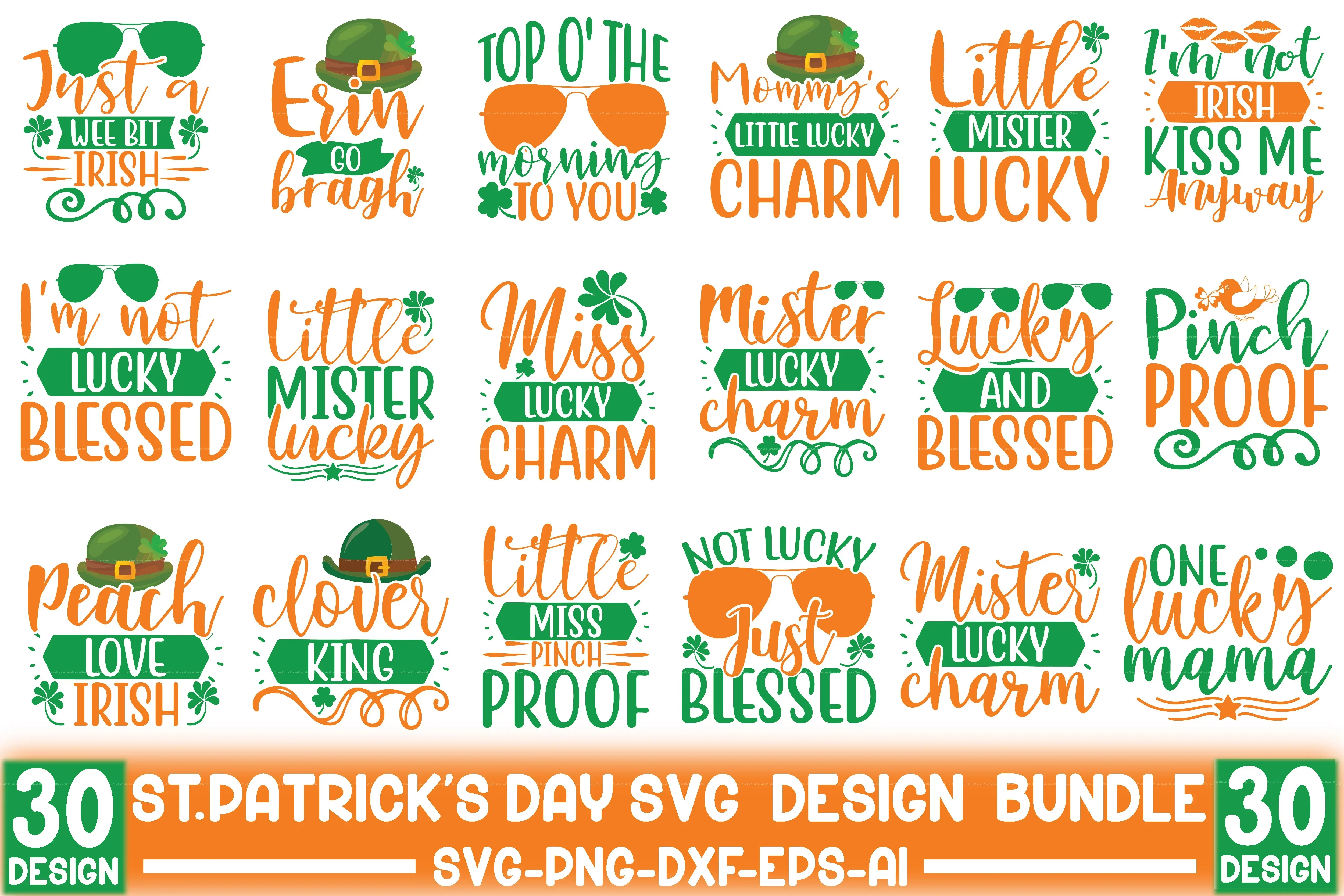 St. Patrick's Day SVG Design Bundle