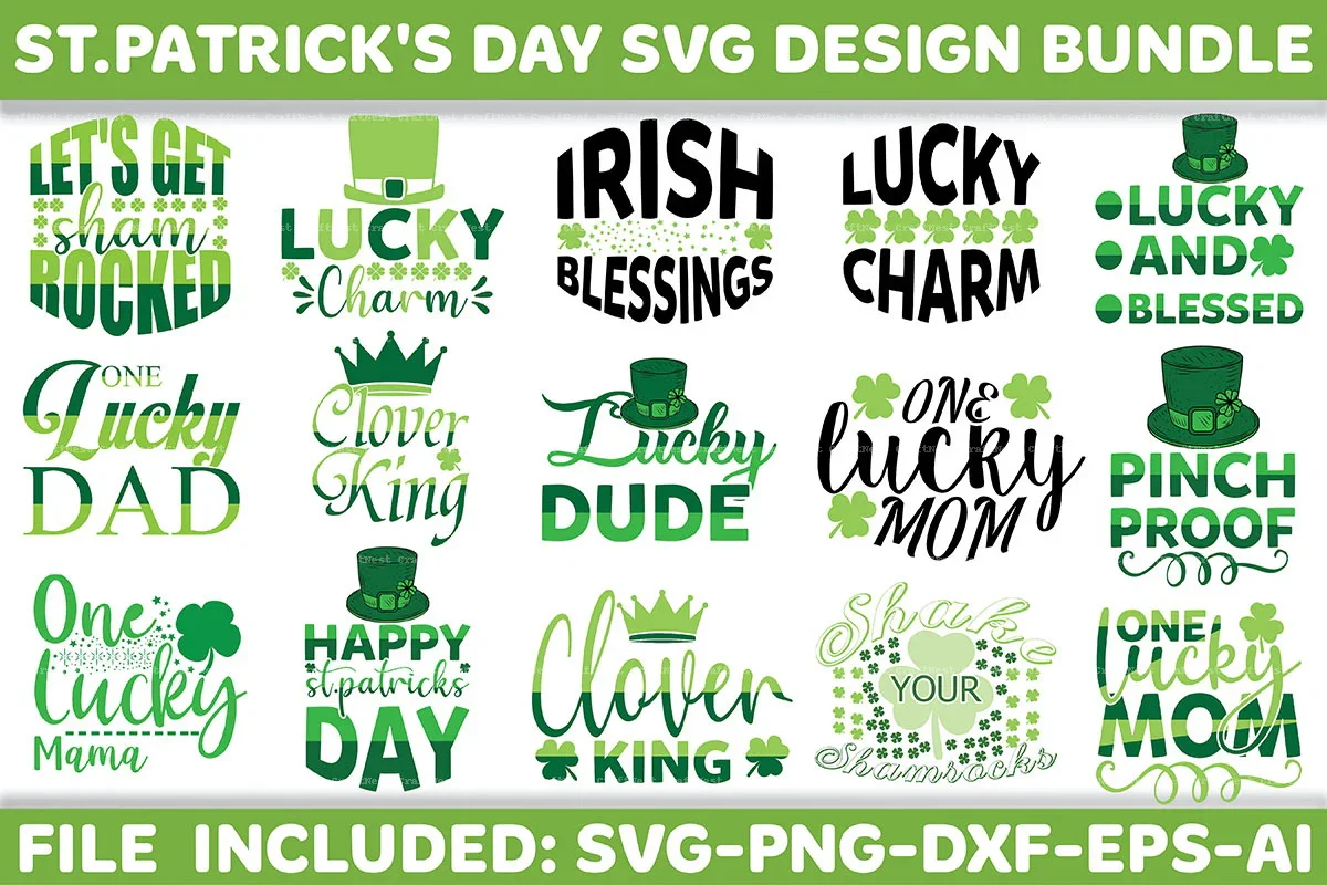 St. Patrick's Day SVG Design Bundle