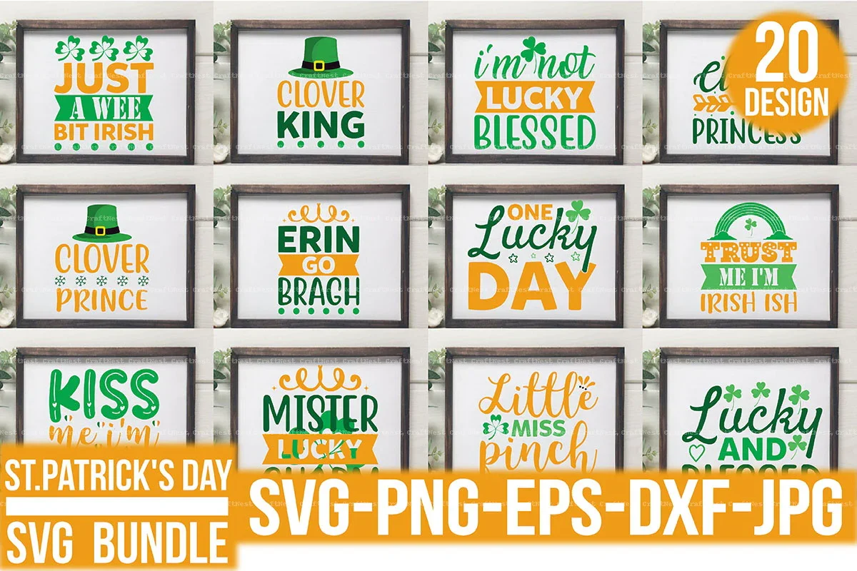 St. Patrick's Day SVG Design Bundle