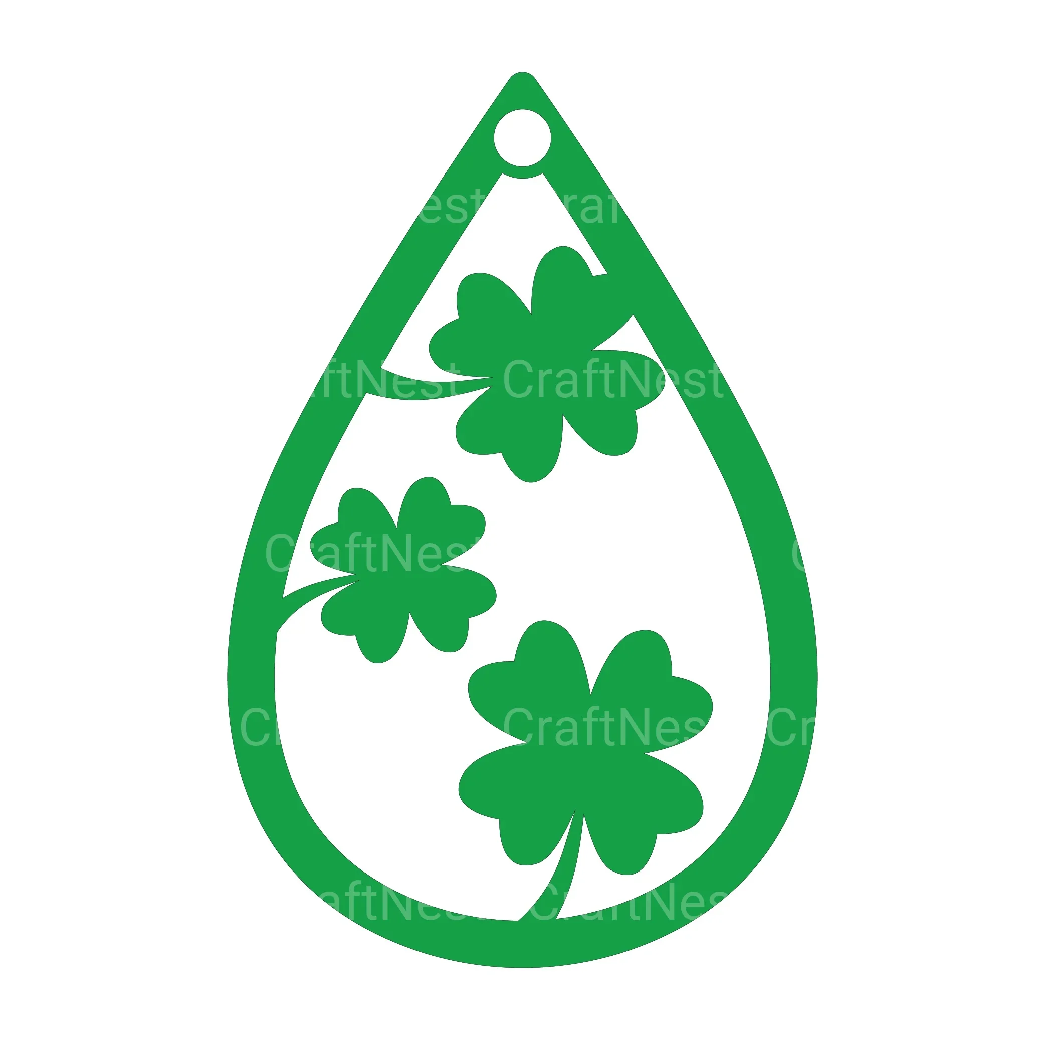 St Patrick's Earrings Laser Cut SVG Bundle - Image 5