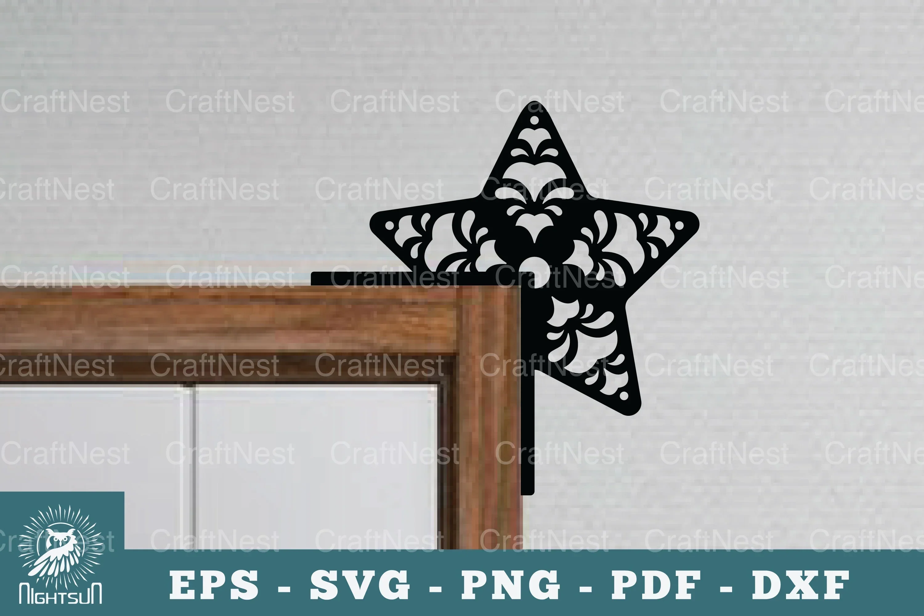 Star Door Corner Lasercut Design Bundle