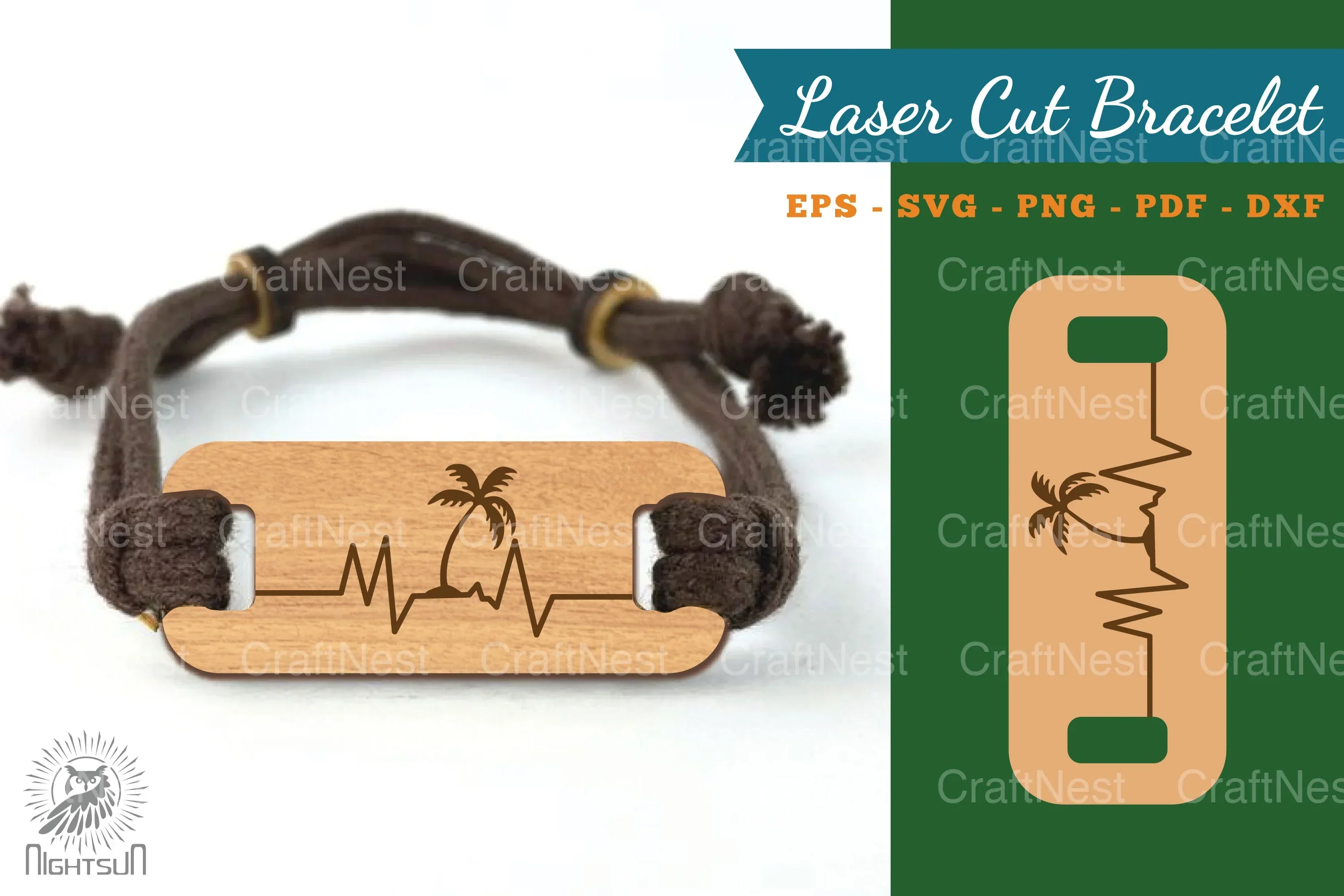 Summer Laser Cut Bracelet Design Bundle