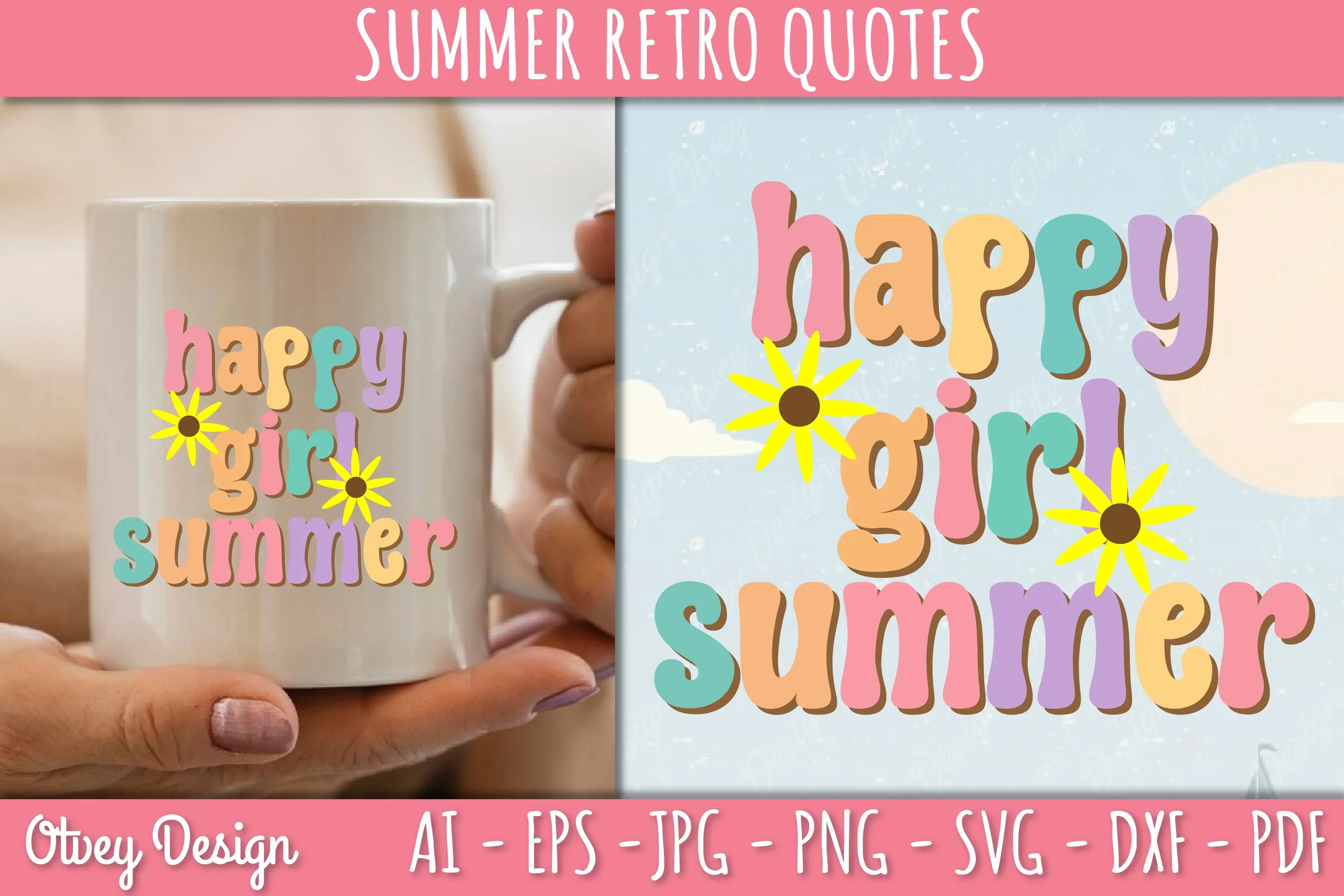 Summer Retro Quotes SVG Bundle - Image 3