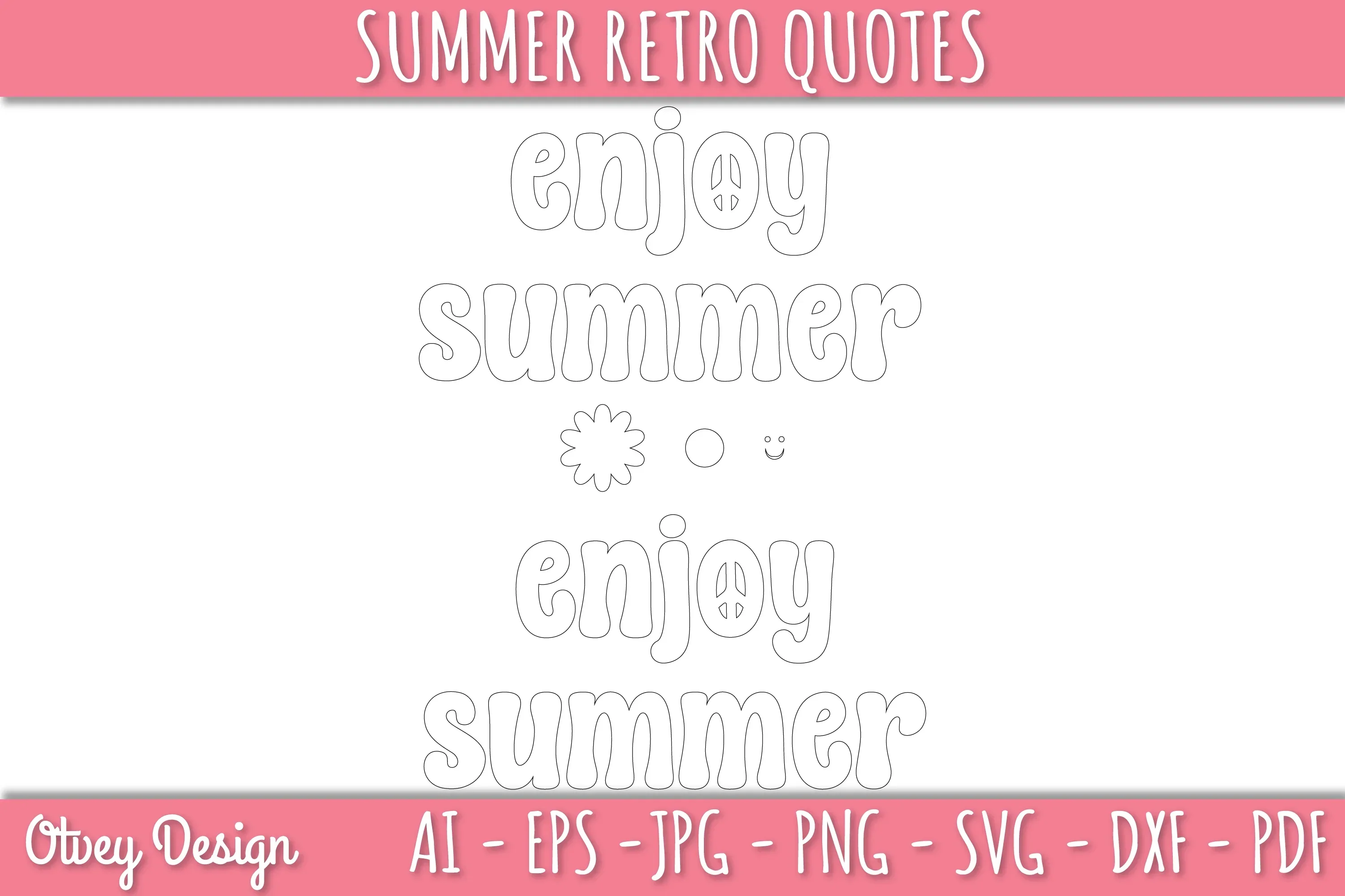 Summer Retro Quotes SVG Bundle - Image 4