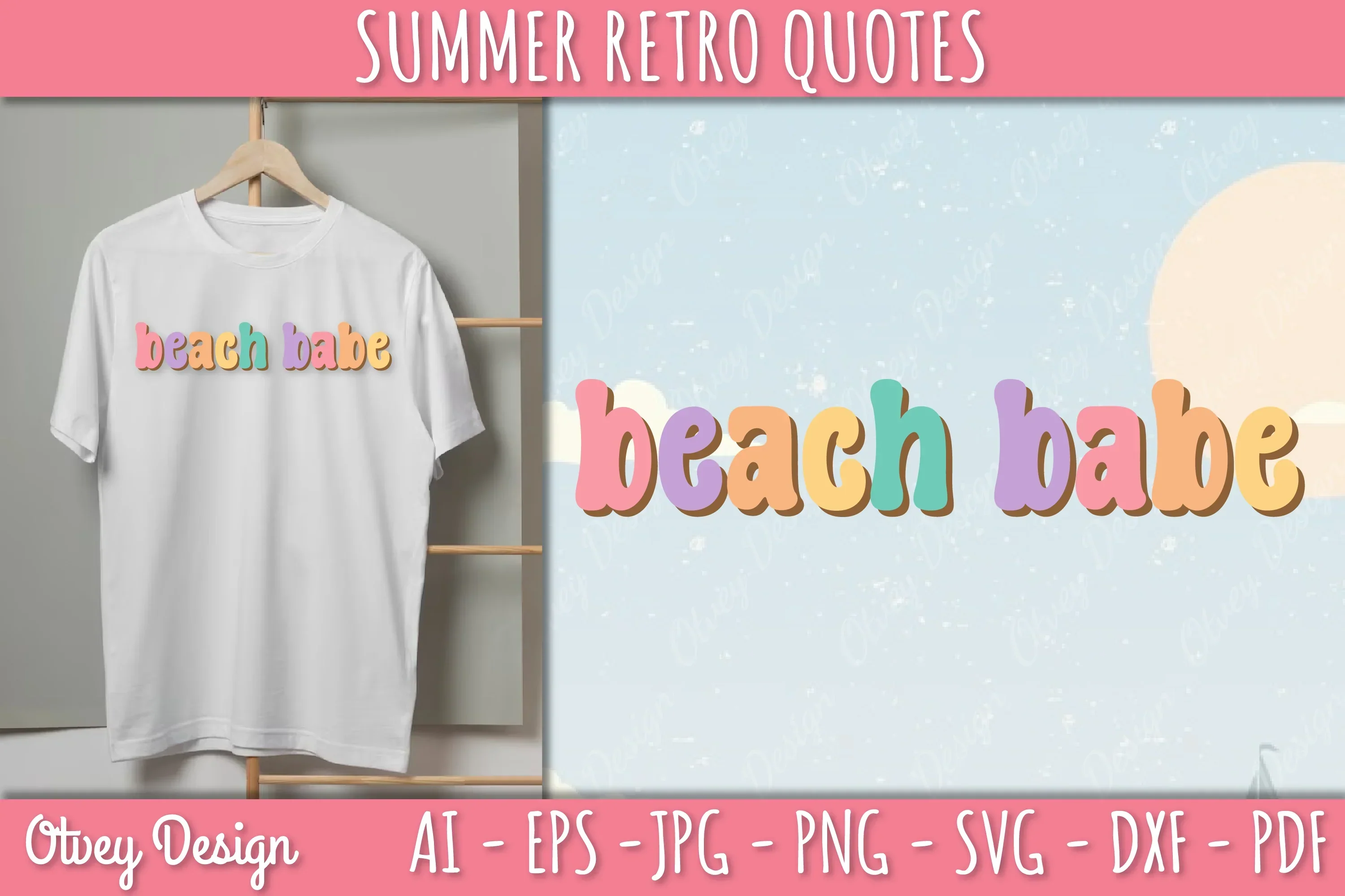 Summer Retro Quotes SVG Bundle - Image 2