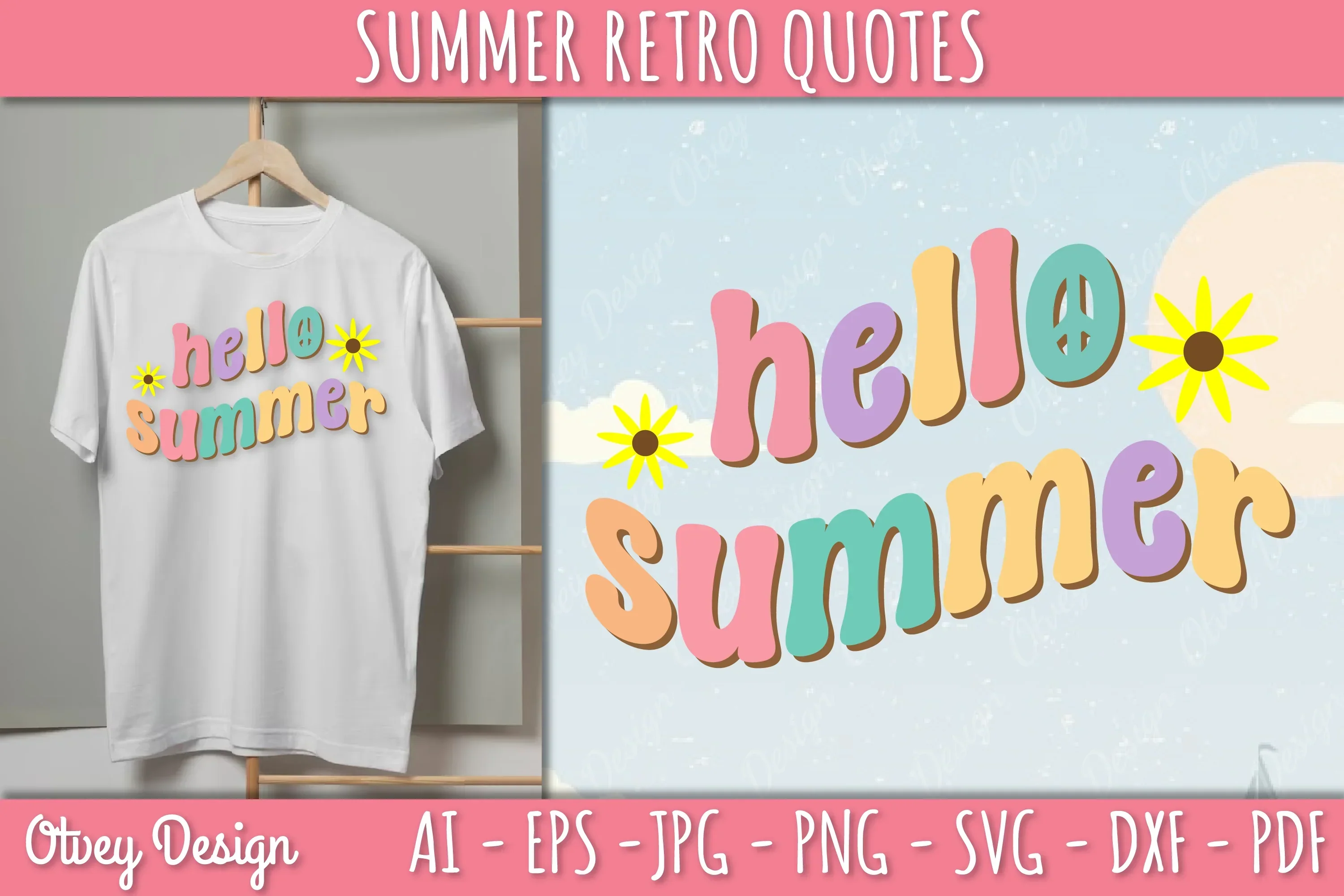 Summer Retro Quotes SVG Bundle - Image 2