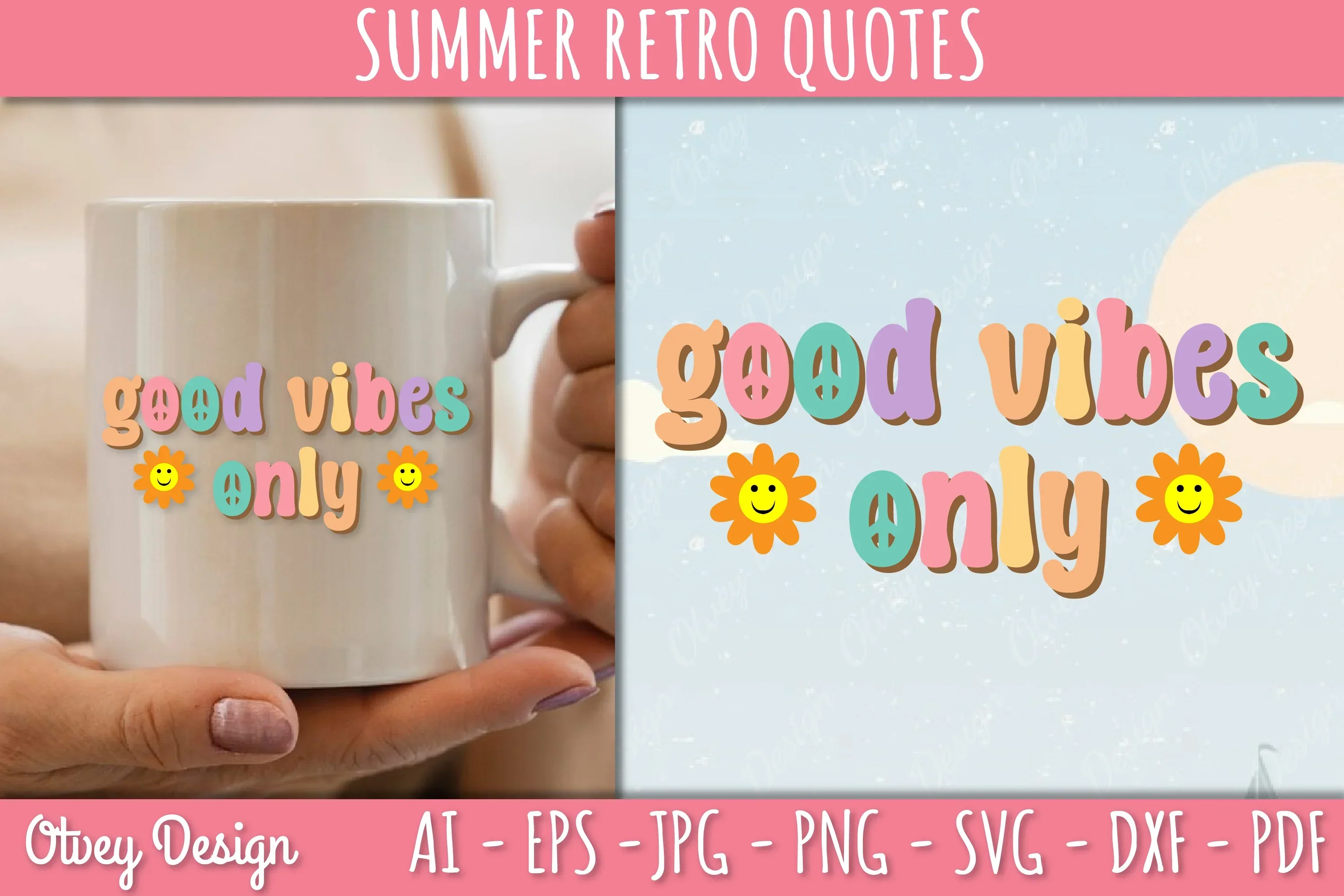 Summer Retro Quotes SVG Bundle - Image 3