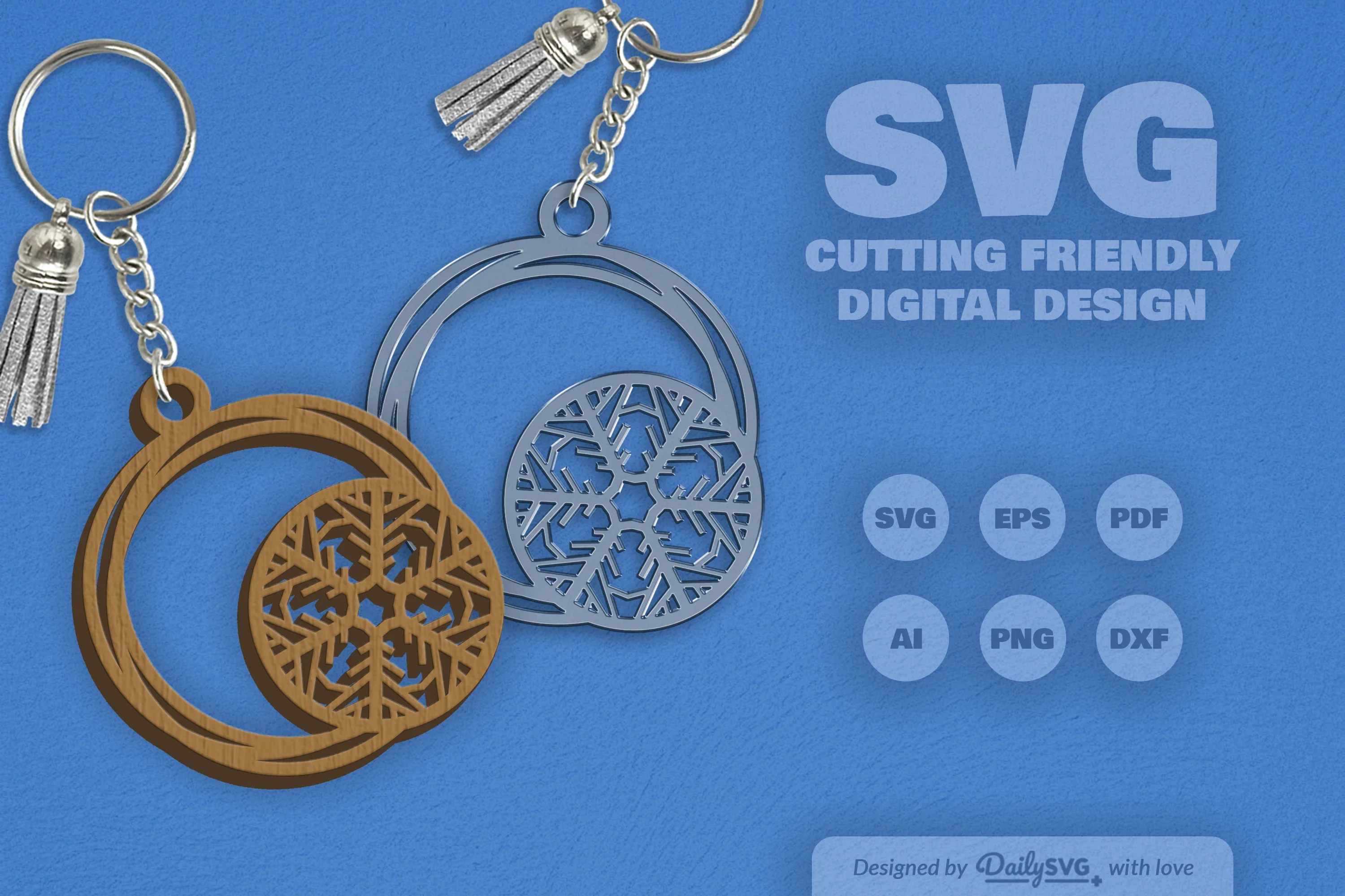 SVG Round Snowflake SVG Bundle - Image 2